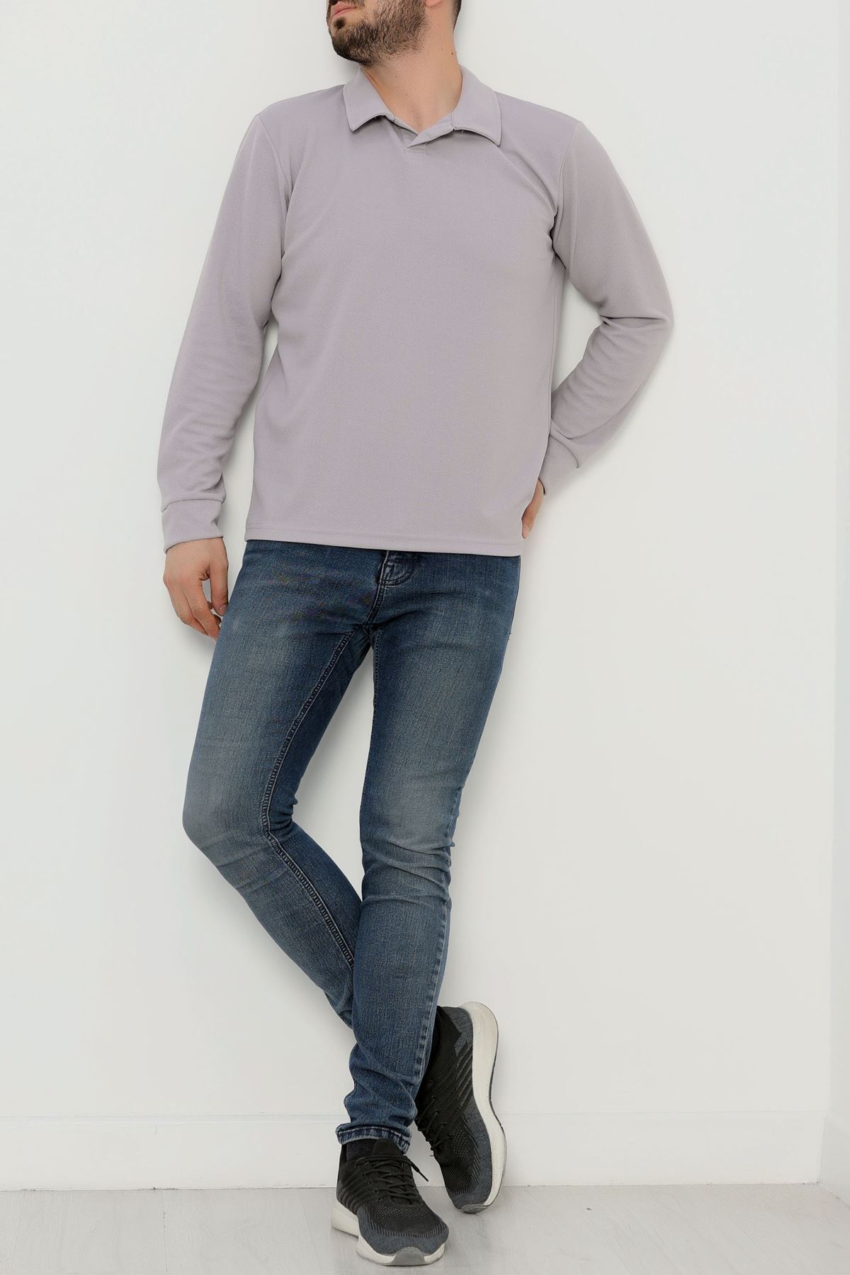 Zra Krep Polo Yaka Erkek Sweat Boyalıgri - 42186.1937.