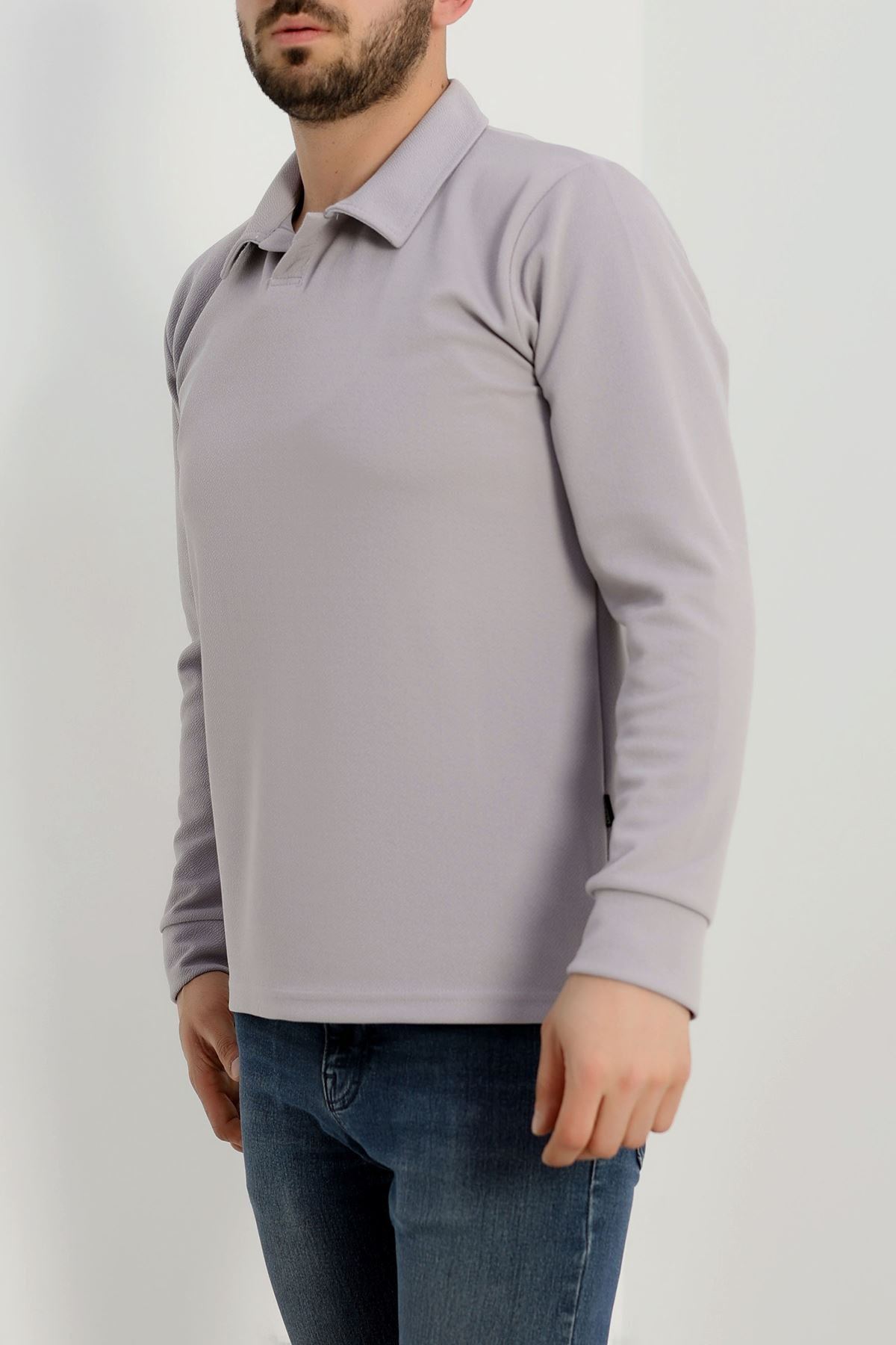 Zra Krep Polo Yaka Erkek Sweat Boyalıgri - 42186.1937.