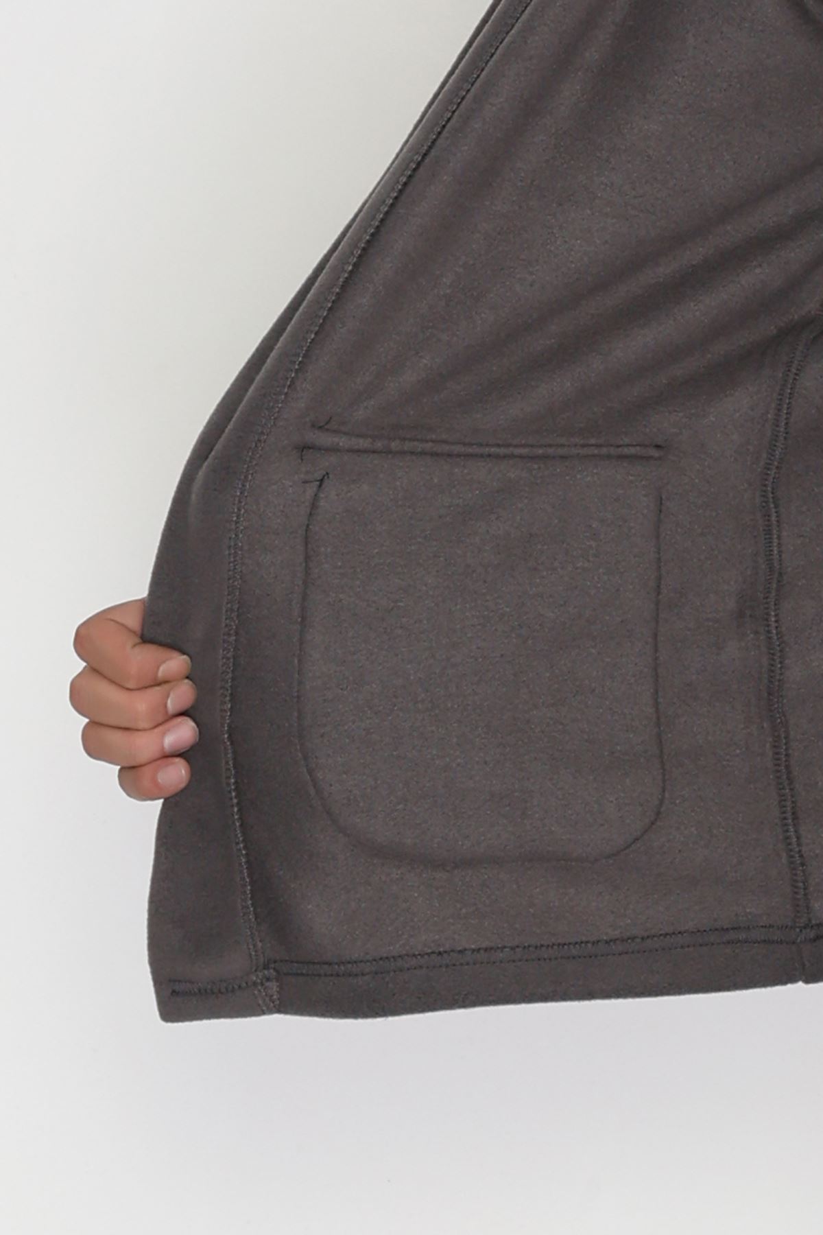 Tüylenmeyen Erkek Polar Yelek Antrasit - 42598.1937.