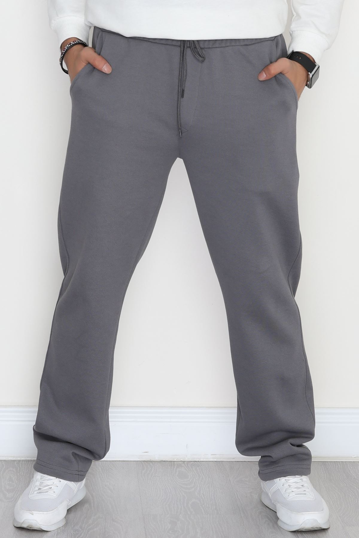 Yanları Çımalı Pike Erkek Pantolon Antrasit - 42622.1837.