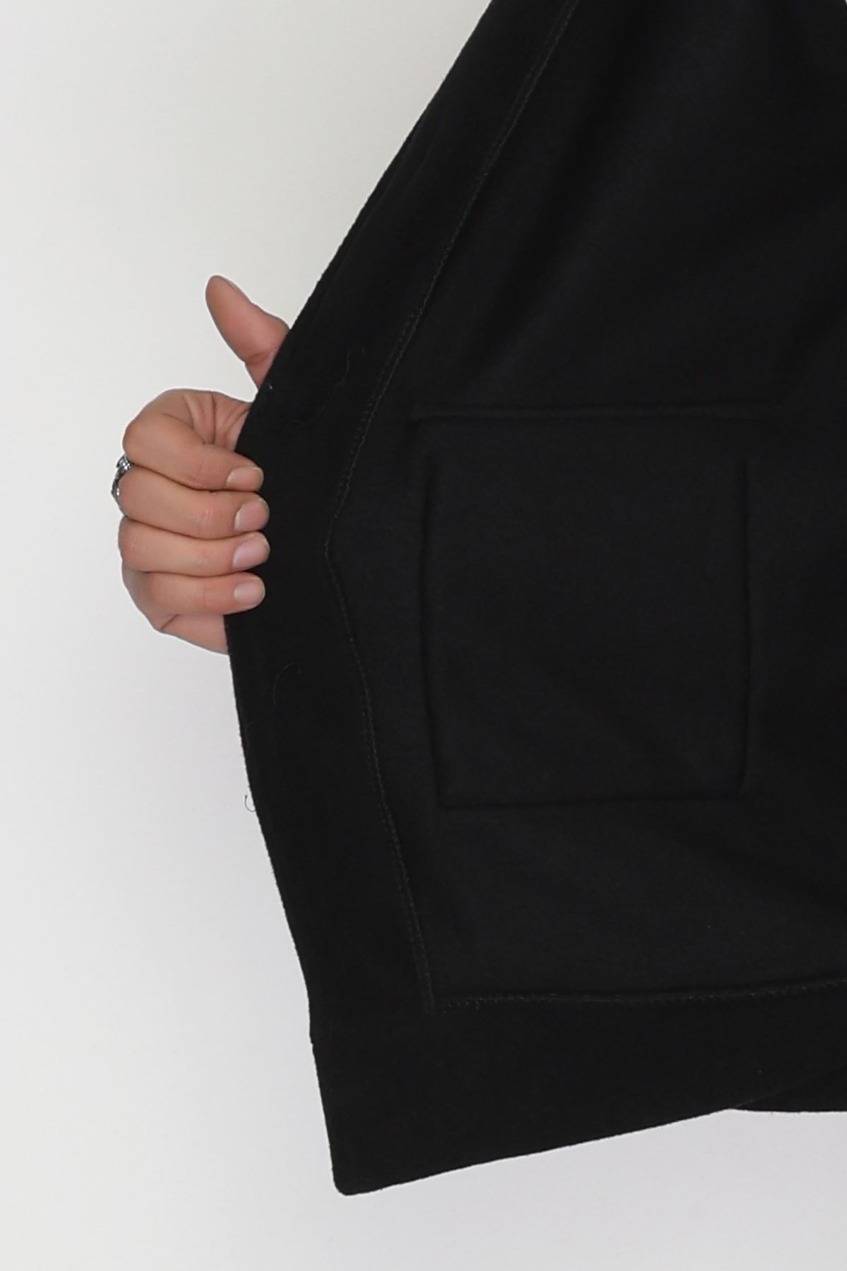 Tüylenmeyen Erkek Polar Gömlek Siyah - 42597.1937.