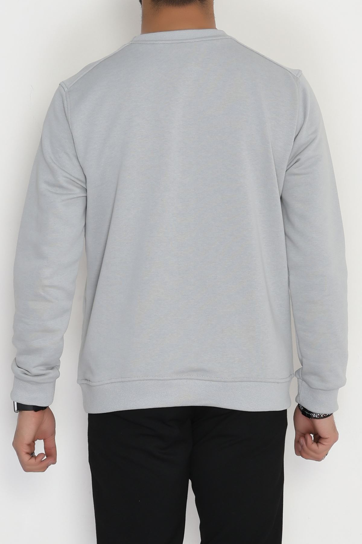 3 İplik Şardonsuz Erkek Sweat Koyugri - 42617.1878.