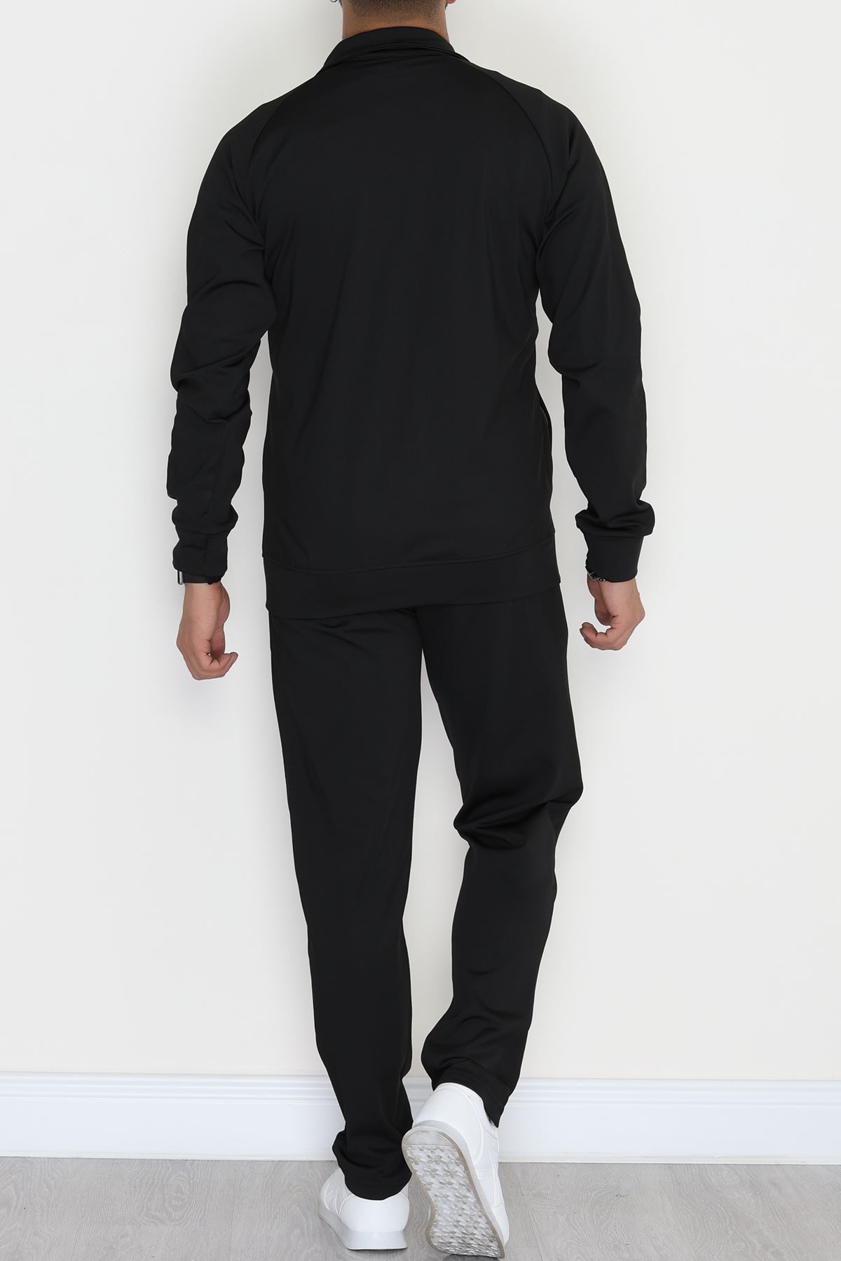 Önü Parçalı Dalgıç Erkek Eşofman Takımı Siyah - 42536.1937.