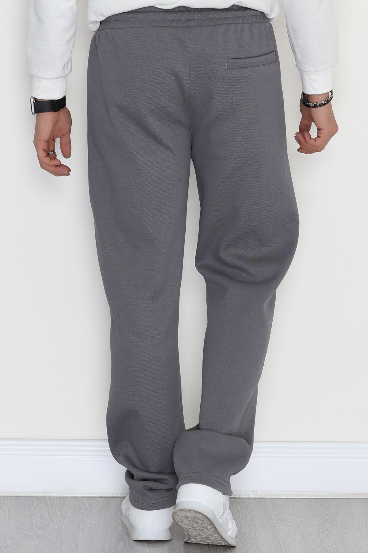 Yanları Çımalı Pike Erkek Pantolon Antrasit - 42622.1837.