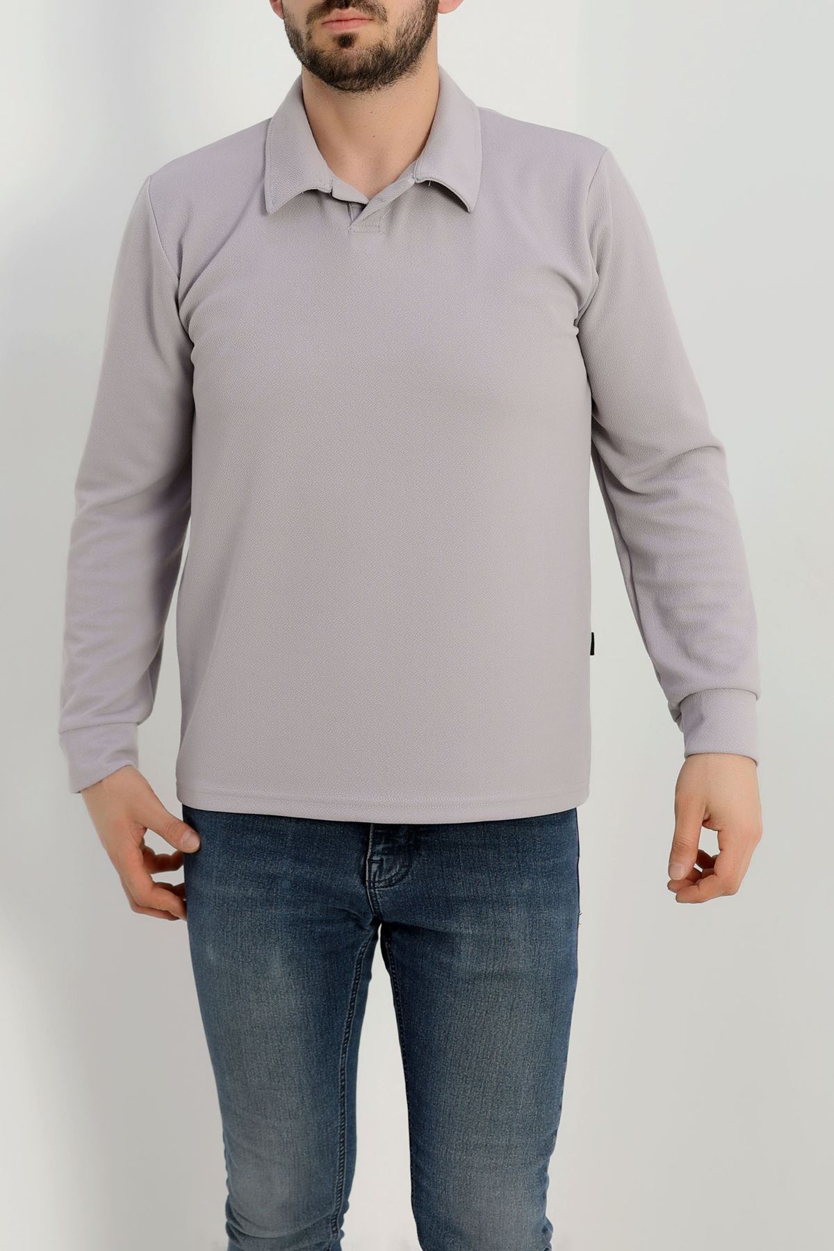 Zra Krep Polo Yaka Erkek Sweat Boyalıgri - 42186.1937.