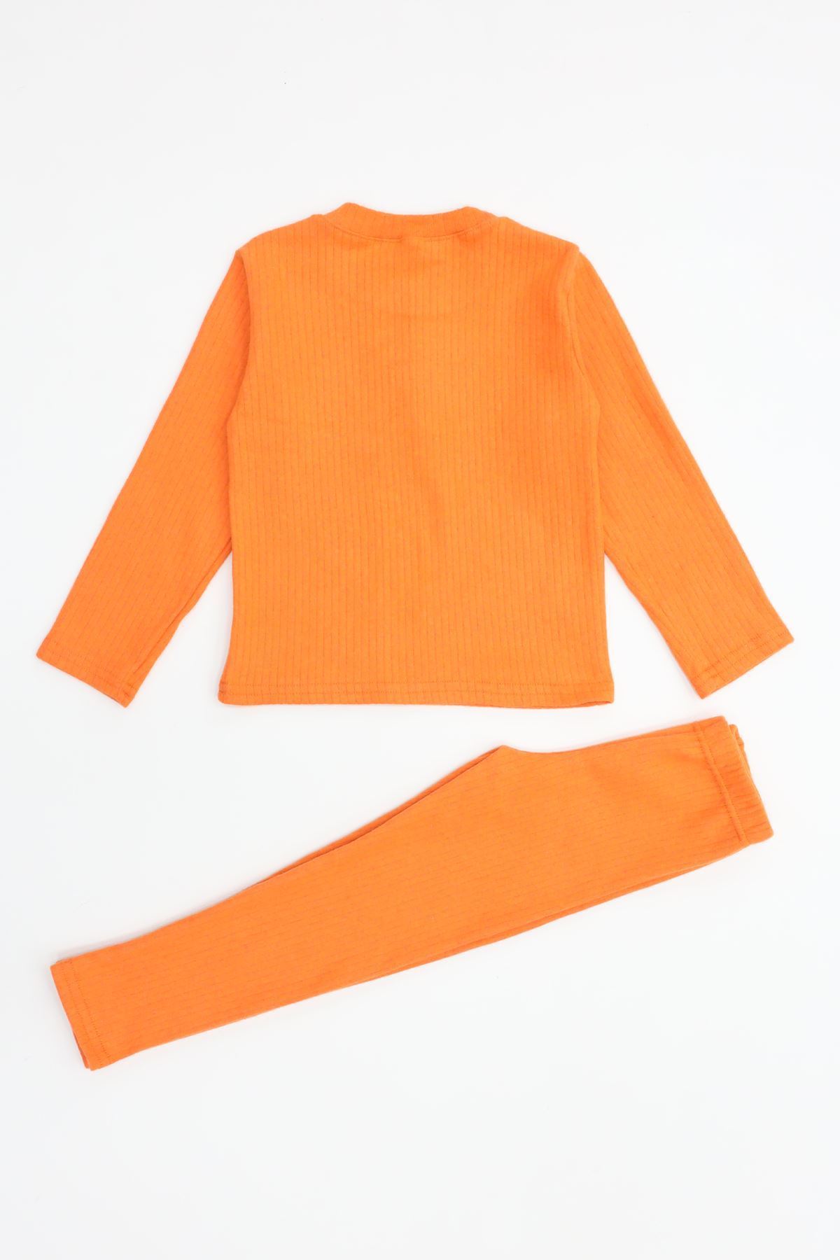 5-12 Yaş İnterlok Fitilli Takım Turuncu - 52181.1567.