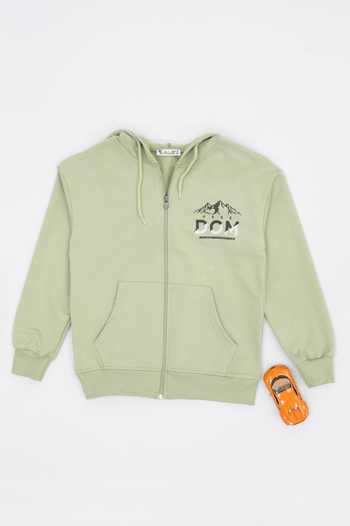 2 İplik 10-13 Yaş Kompak Fermuarlı Sweat Mint - 3264268.1576.