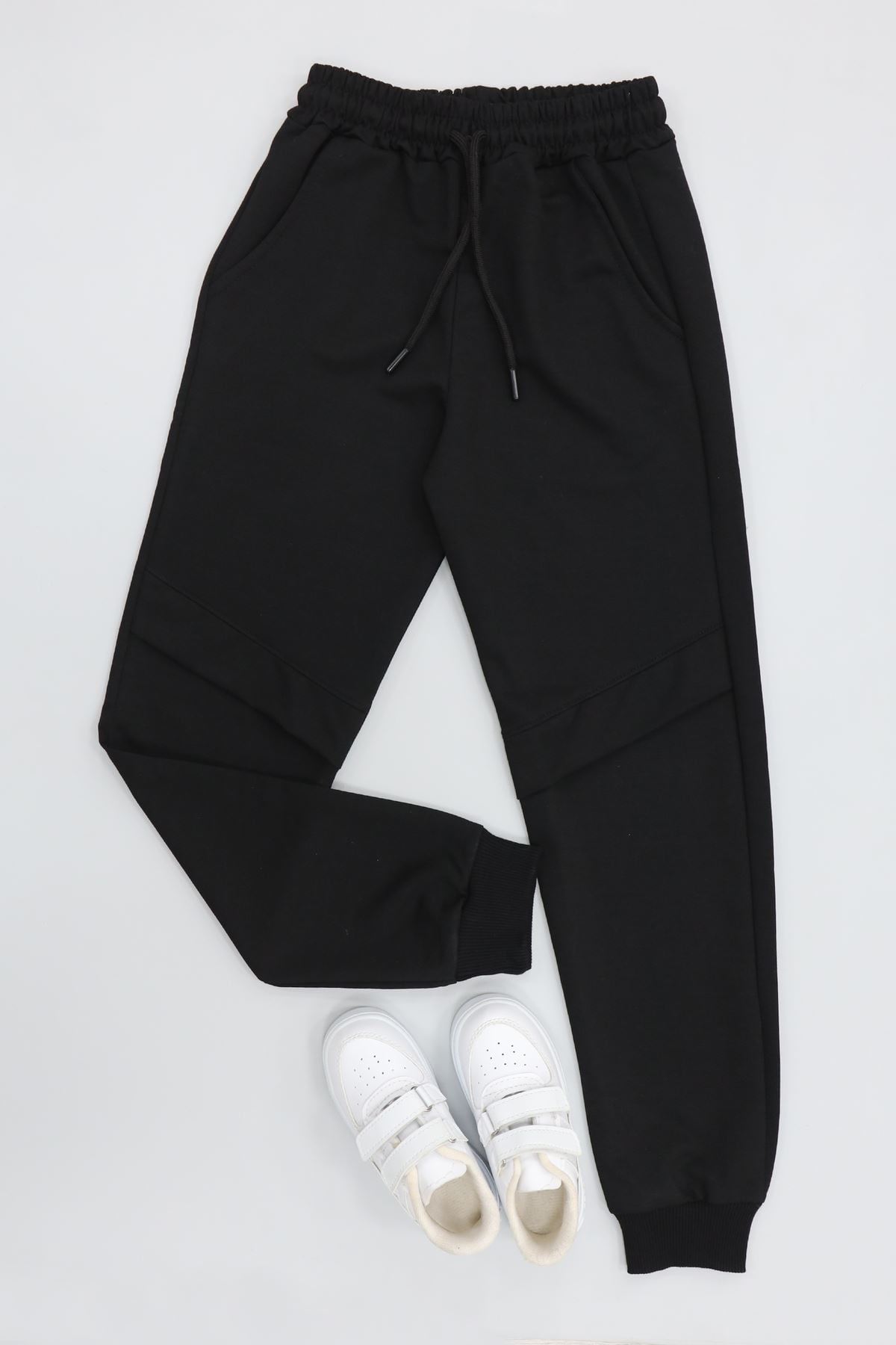 8-16 Yaş 2 İplik Eşofman Altı Siyah - 55038.2066.