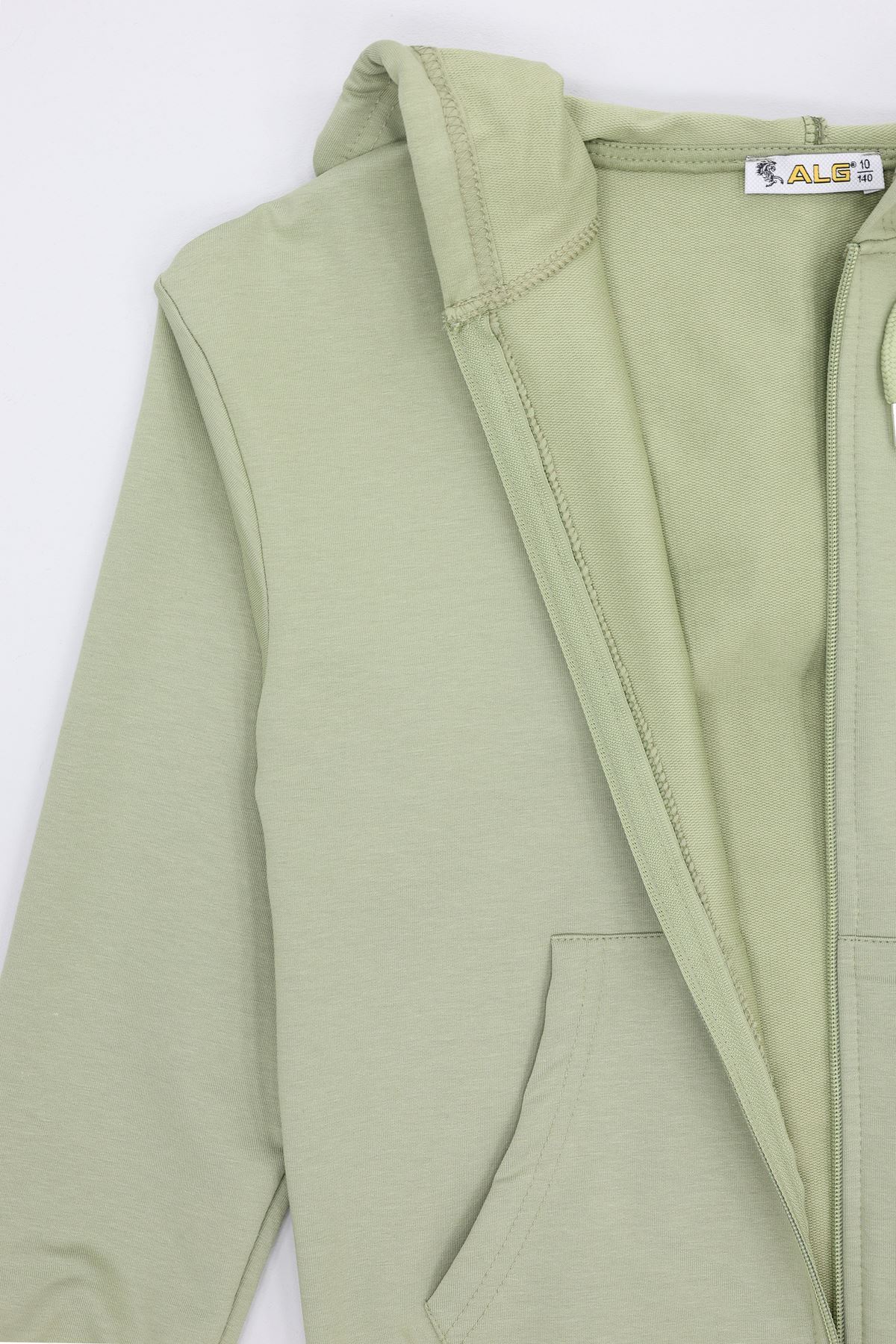 2 İplik 10-13 Yaş Kompak Fermuarlı Sweat Mint - 3264268.1576.