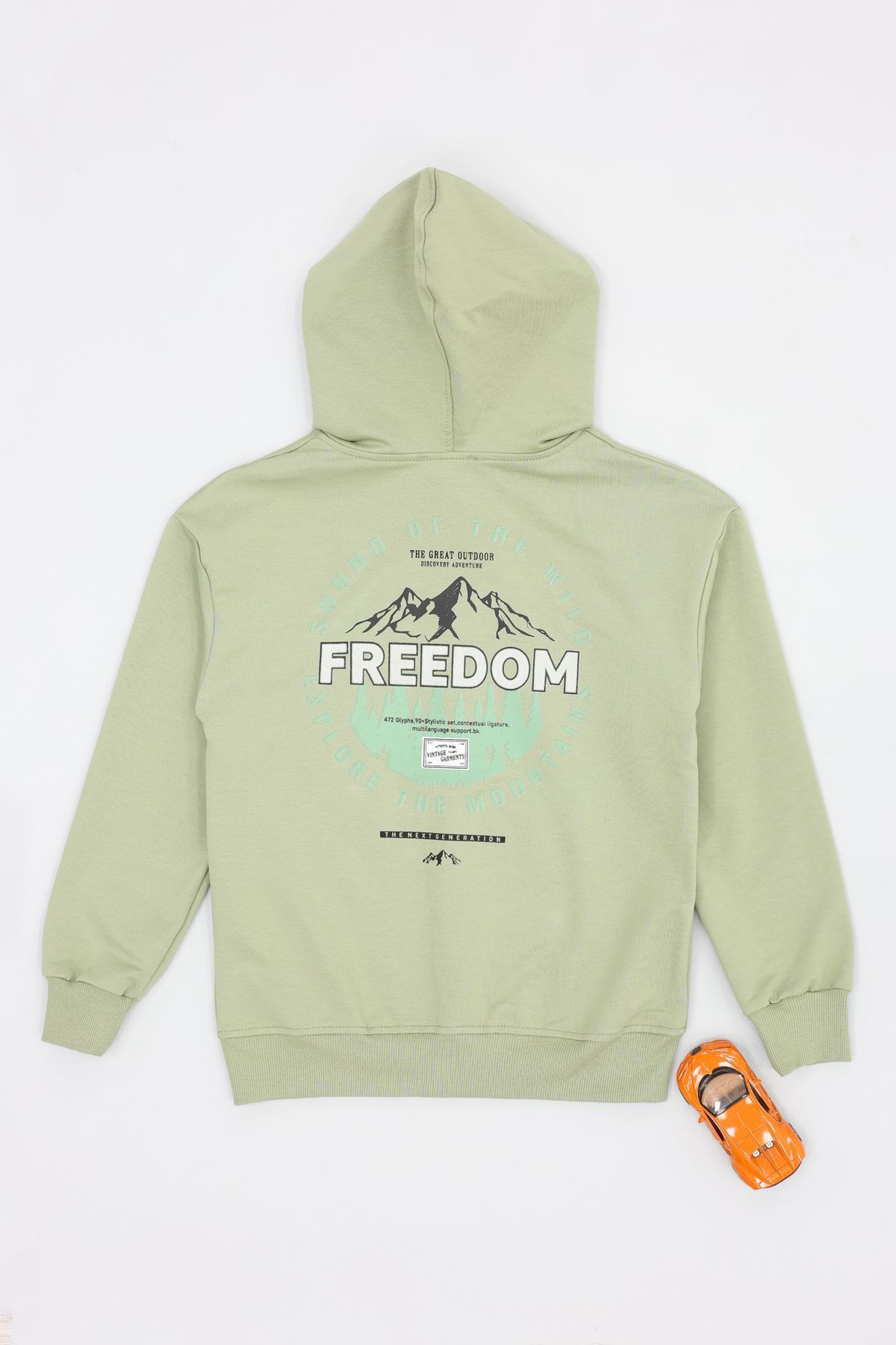 2 İplik 10-13 Yaş Kompak Fermuarlı Sweat Mint - 3264268.1576.