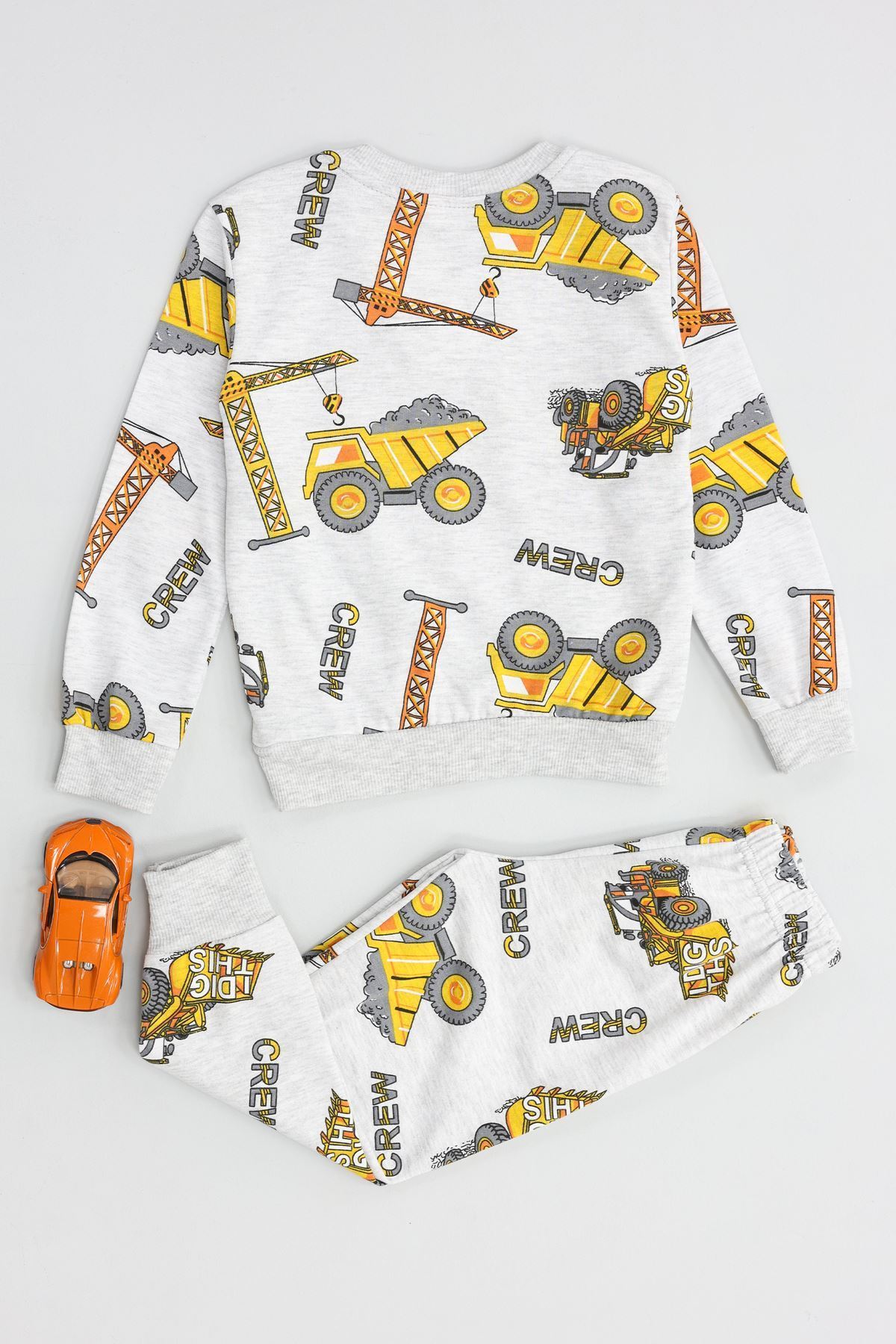 3-8 Yaş 2 İplik İkili Takım Gri - 52192.1776.