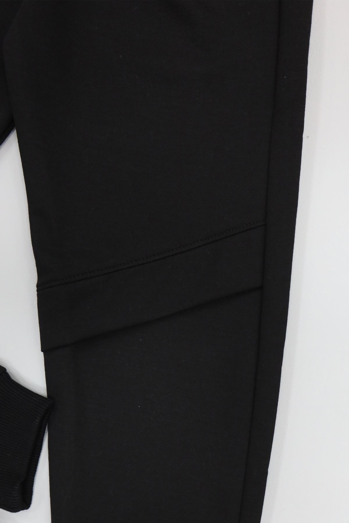 8-16 Yaş 2 İplik Eşofman Altı Siyah - 55038.2066.