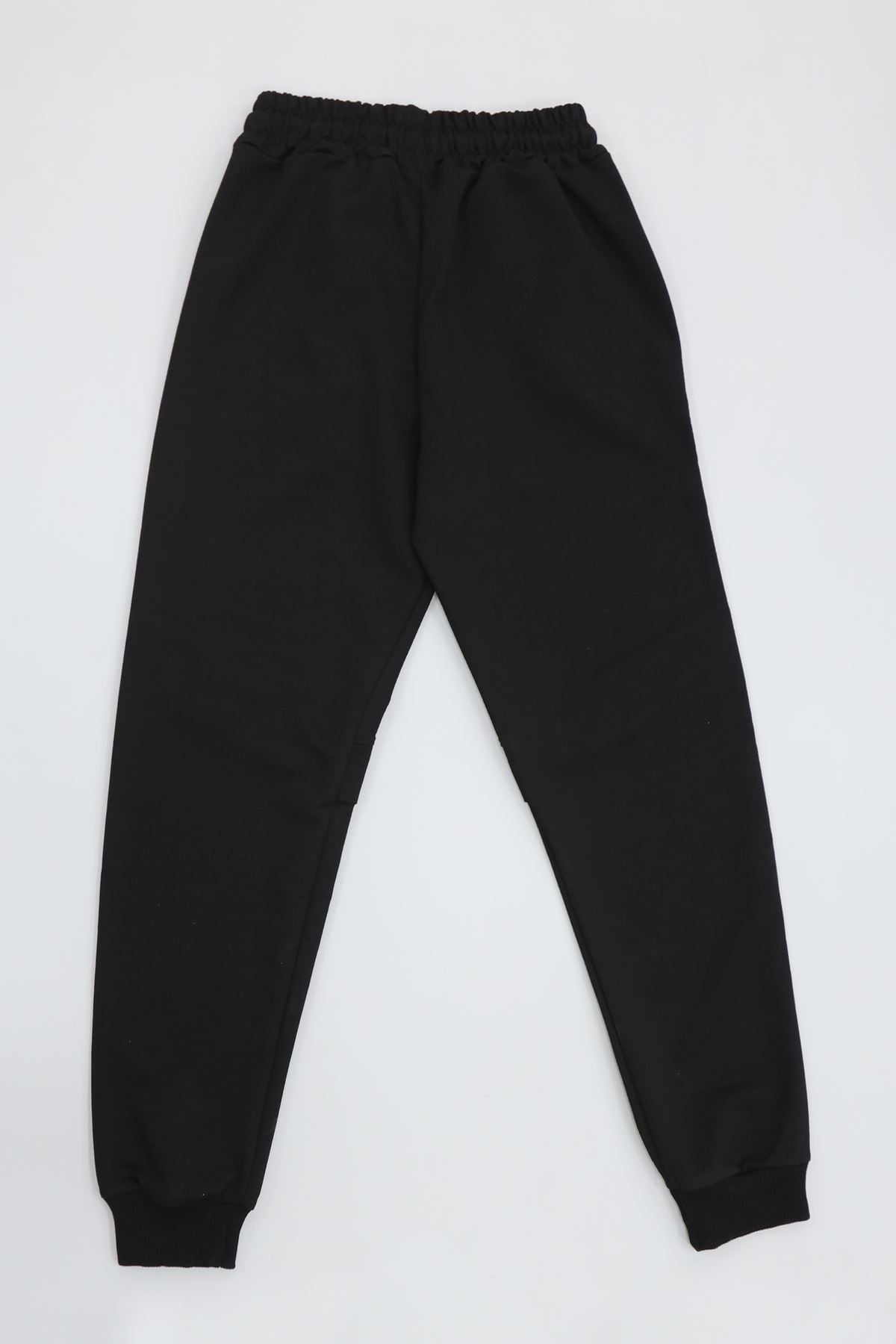 8-16 Yaş 2 İplik Eşofman Altı Siyah - 55038.2066.