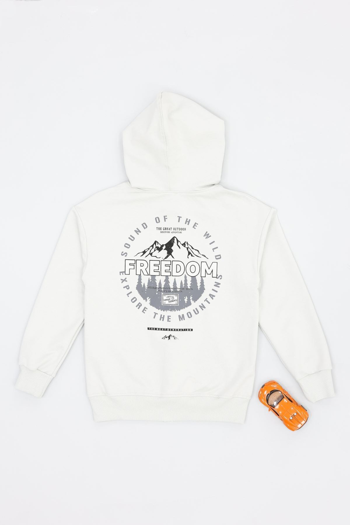 2 İplik 10-13 Yaş Kompak Fermuarlı Sweat Gri - 3264268.1576.