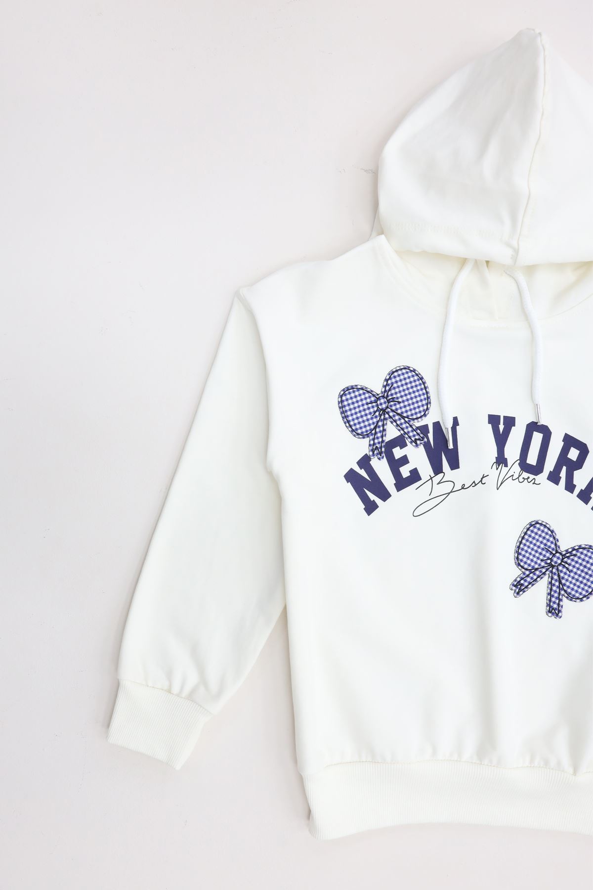 2 İplik Şardonsuz Penye Sweat 6-9 Yaş Ekru - 6264210.1576.