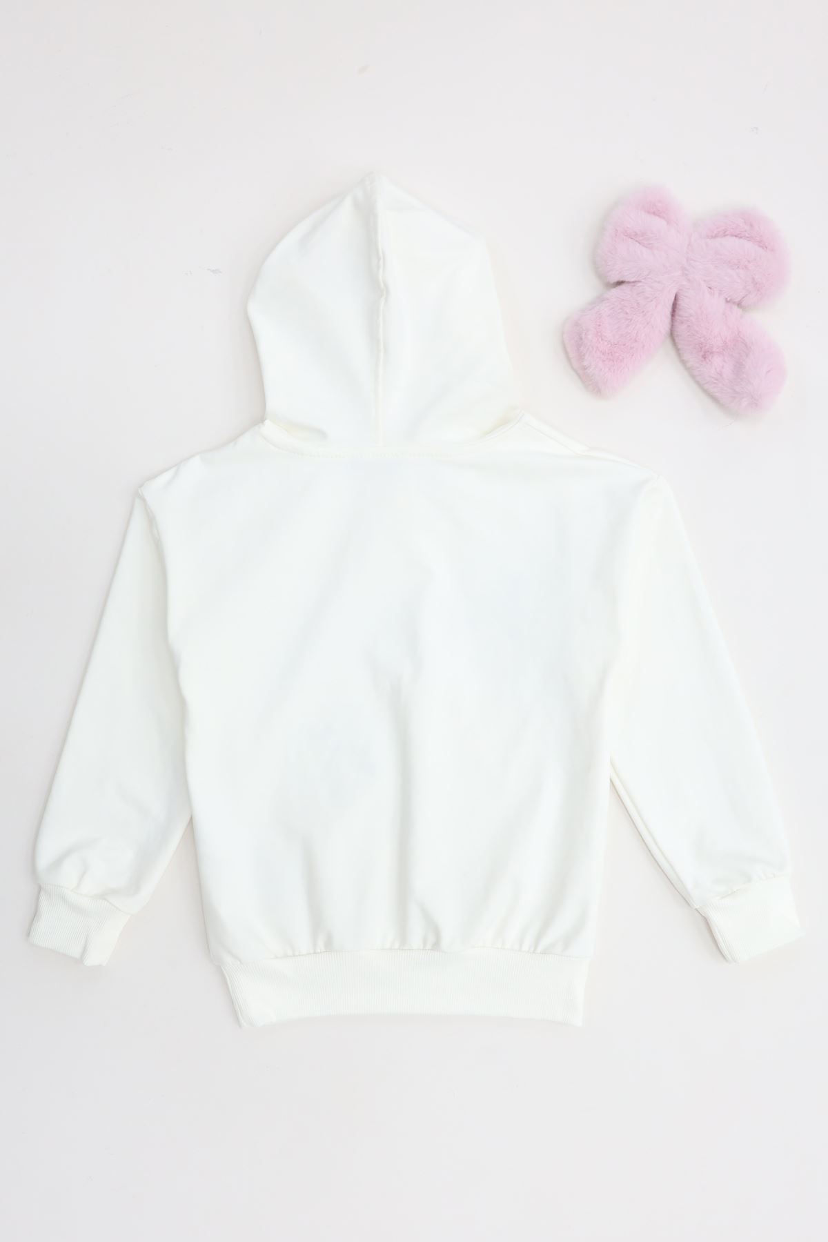 2 İplik Şardonsuz Penye Sweat 6-9 Yaş Ekru - 6264210.1576.