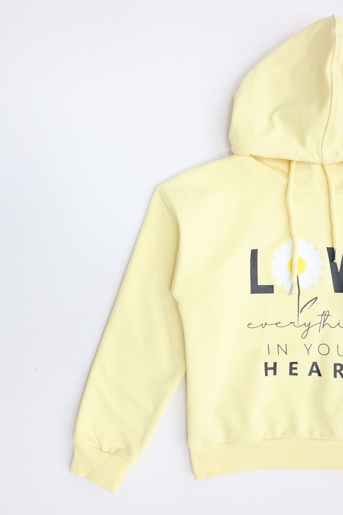 2 İp Şardonsuz Penye Sweat 5-8 Yaş Sarı - 6264271.1576.