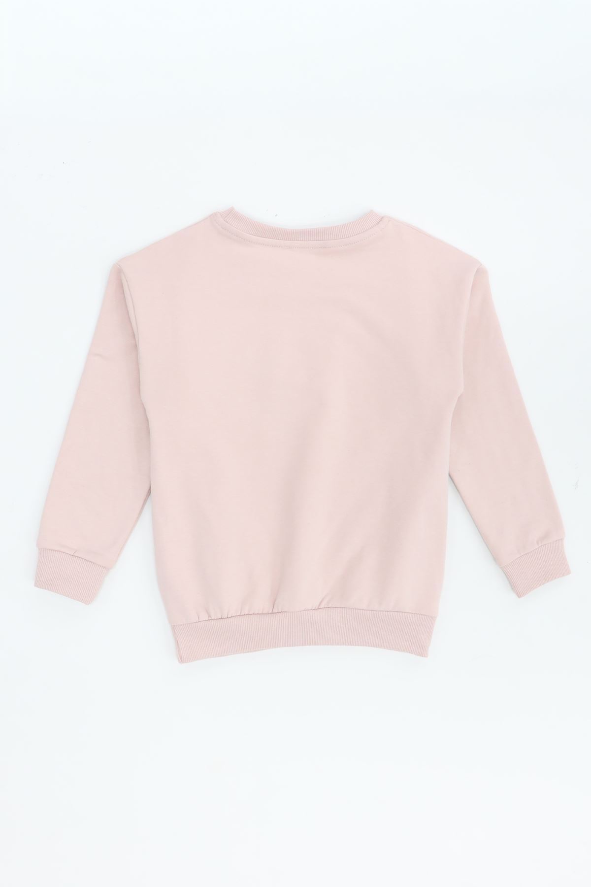 2 İp Şardonlu 6-9 Yaş Sweat Pudra - 6264149.1576.