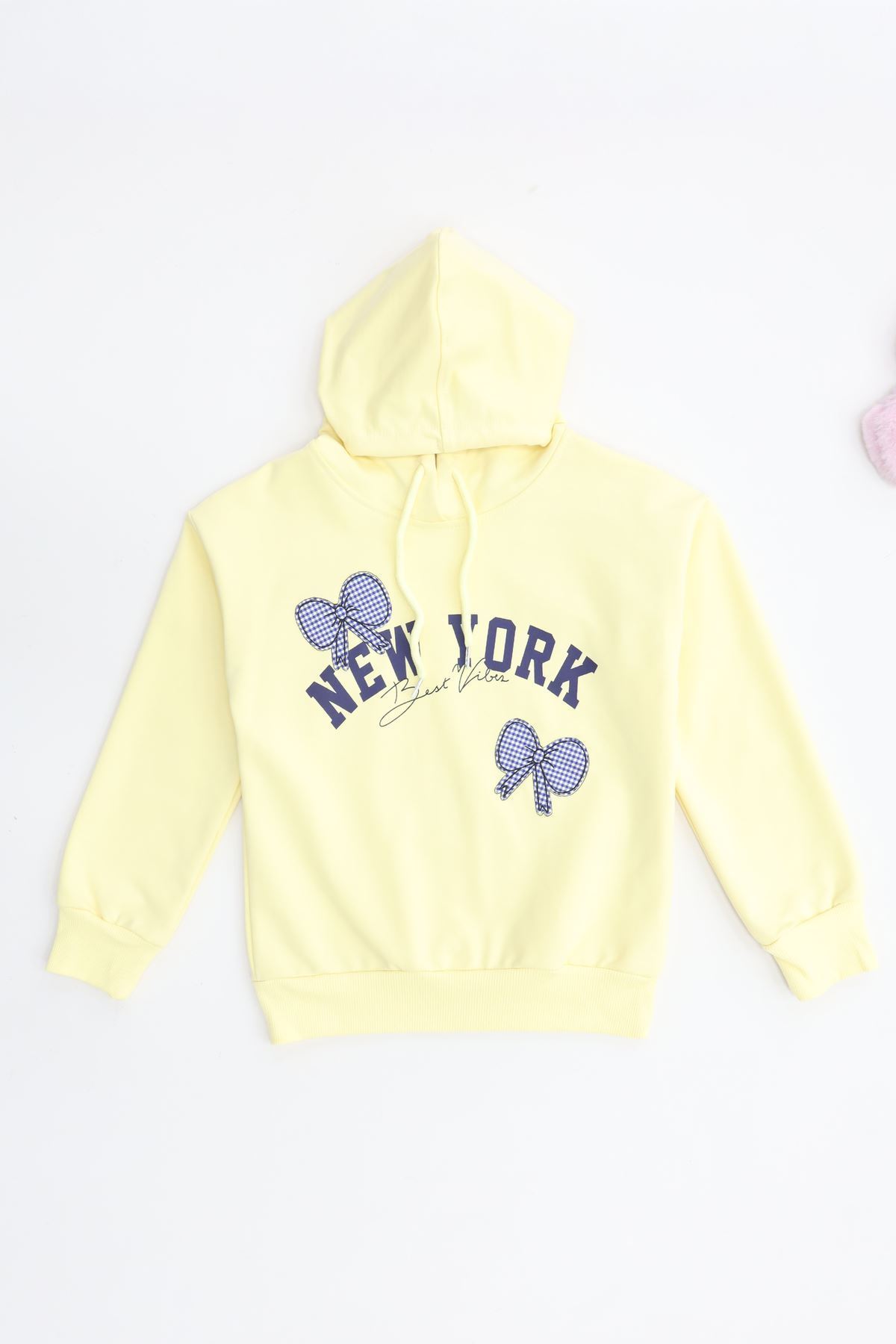 2 İplik Şardonsuz Penye Sweat 6-9 Yaş Sarı - 6264210.1576.