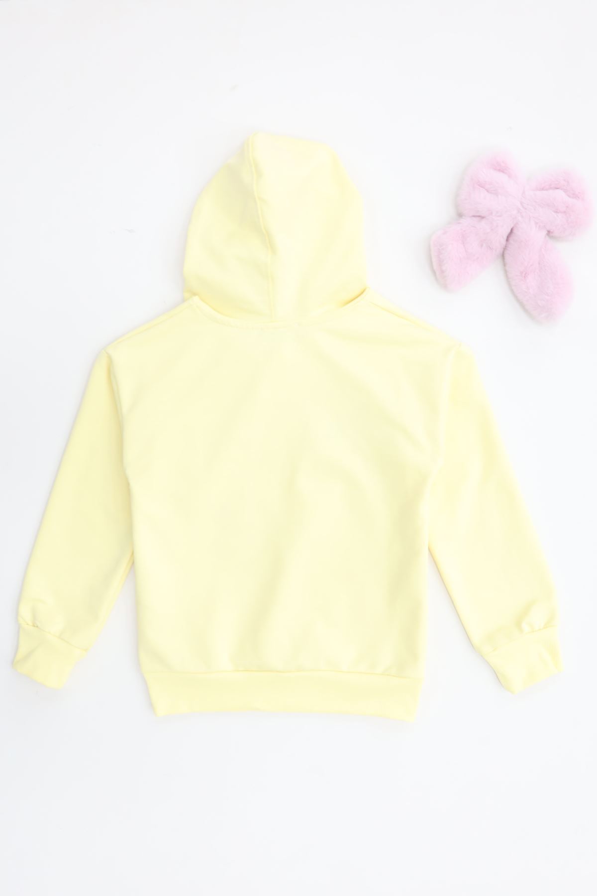 2 İplik Şardonsuz Penye Sweat 6-9 Yaş Sarı - 6264210.1576.