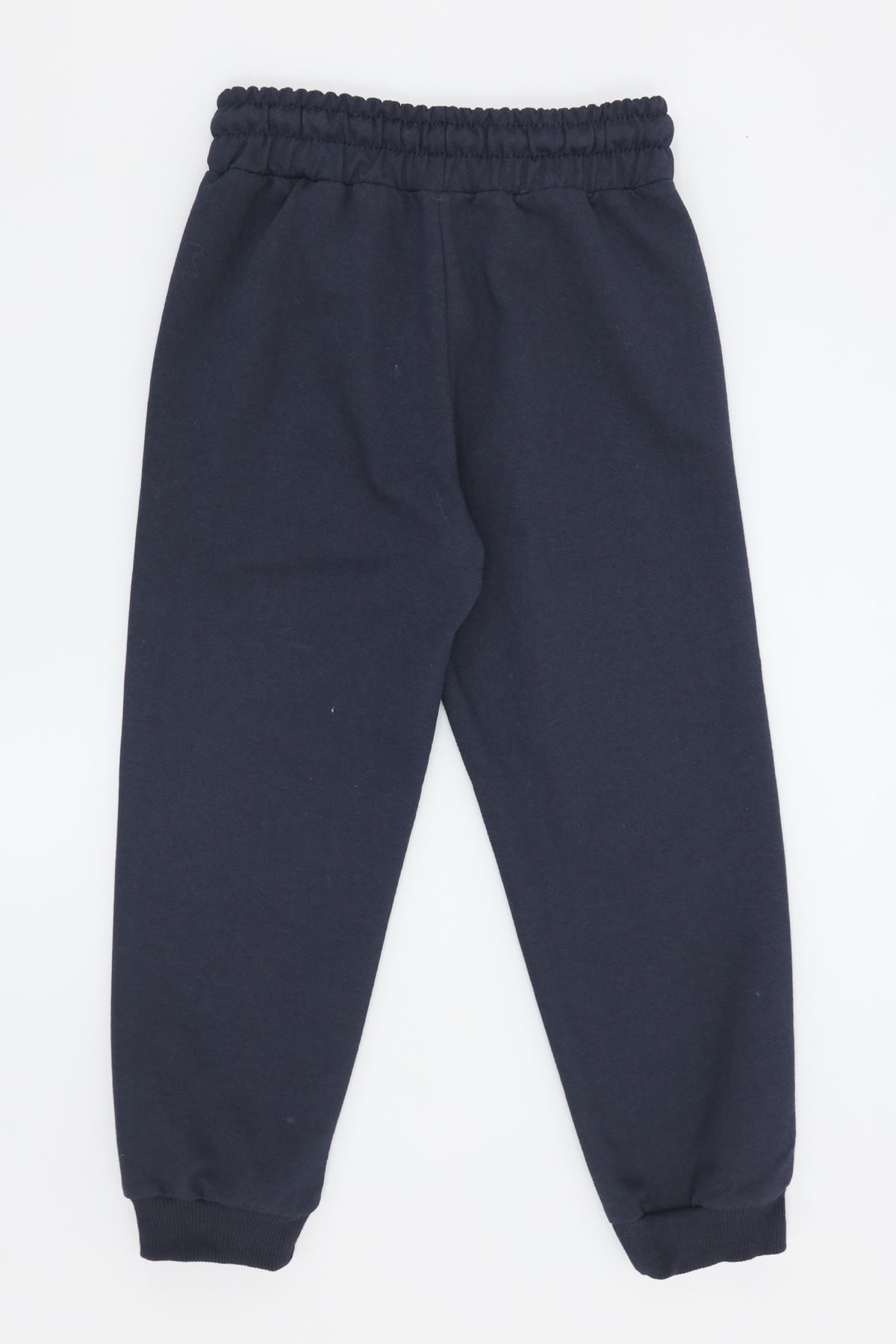 6-9 Yaş 2 İplik Şardonsuz Eşofman Altı Lacivert - 2260011.1576.