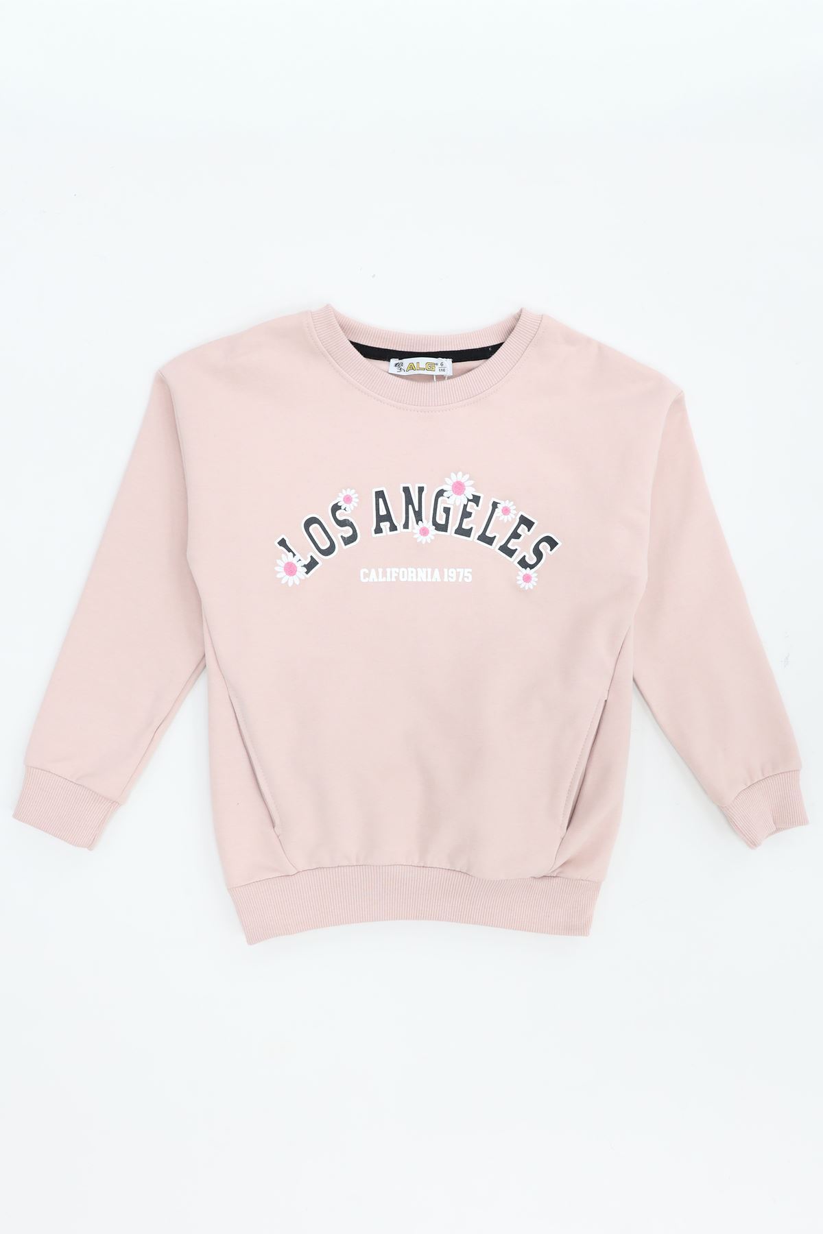 2 İp Şardonlu 6-9 Yaş Sweat Pudra - 6264149.1576.