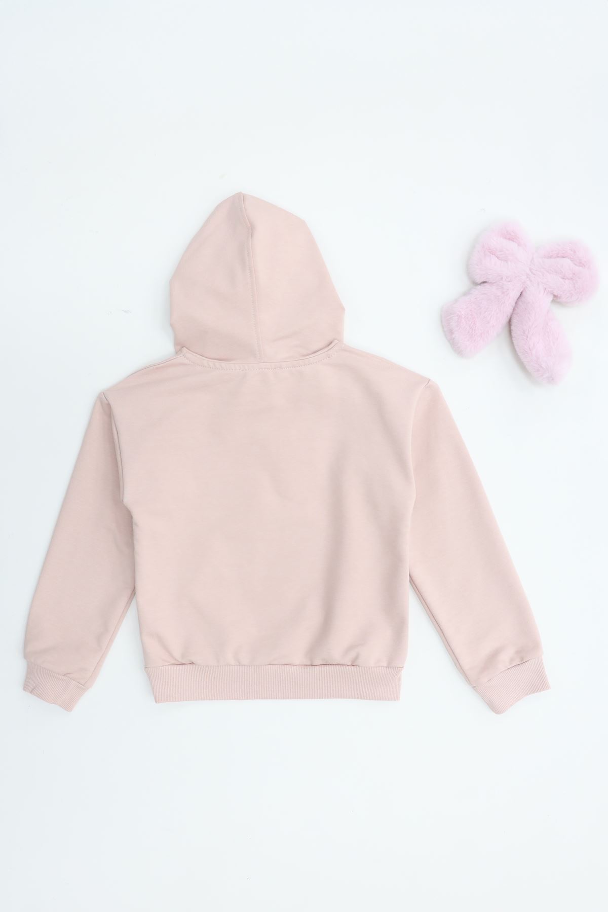 2 İp Şardonsuz Penye Sweat 5-8 Yaş Pudra - 6264271.1576.