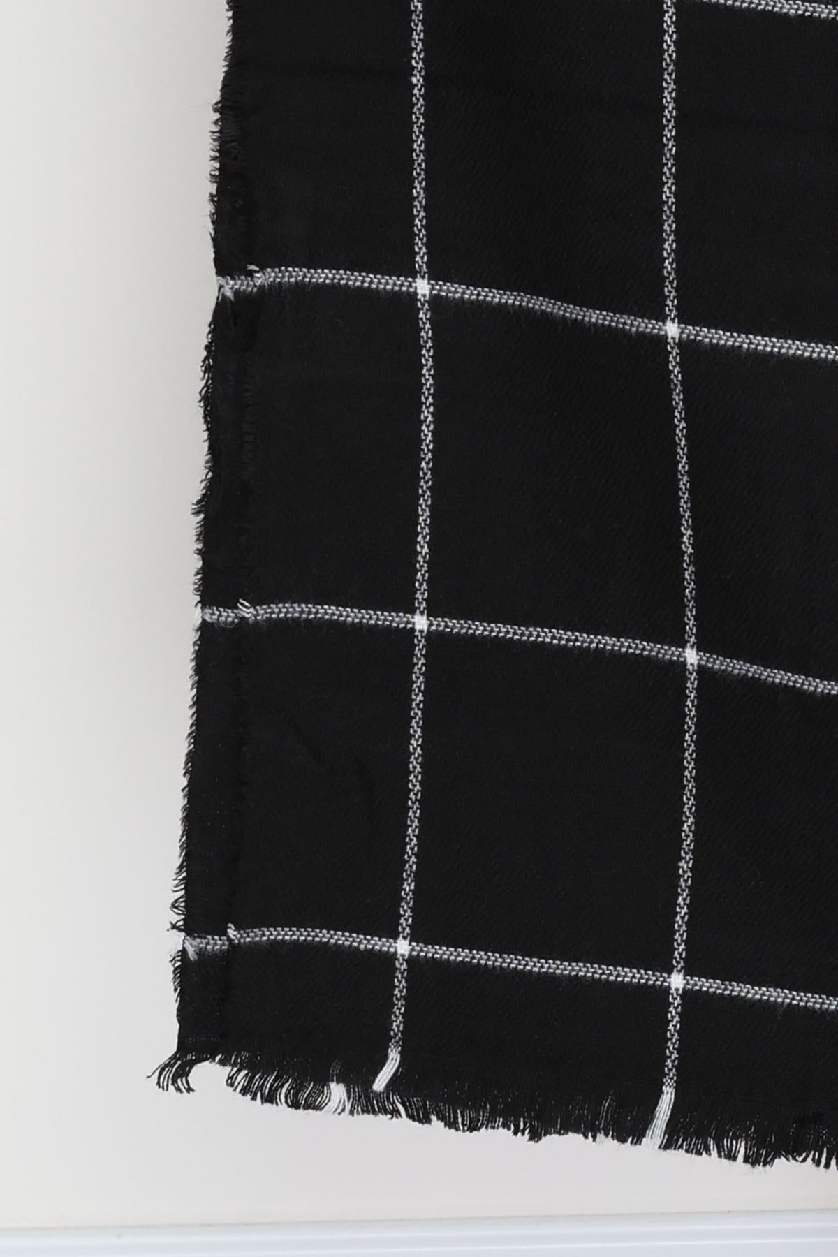 Desenli Kaşe Şal Siyahçizgili - 70811.750.