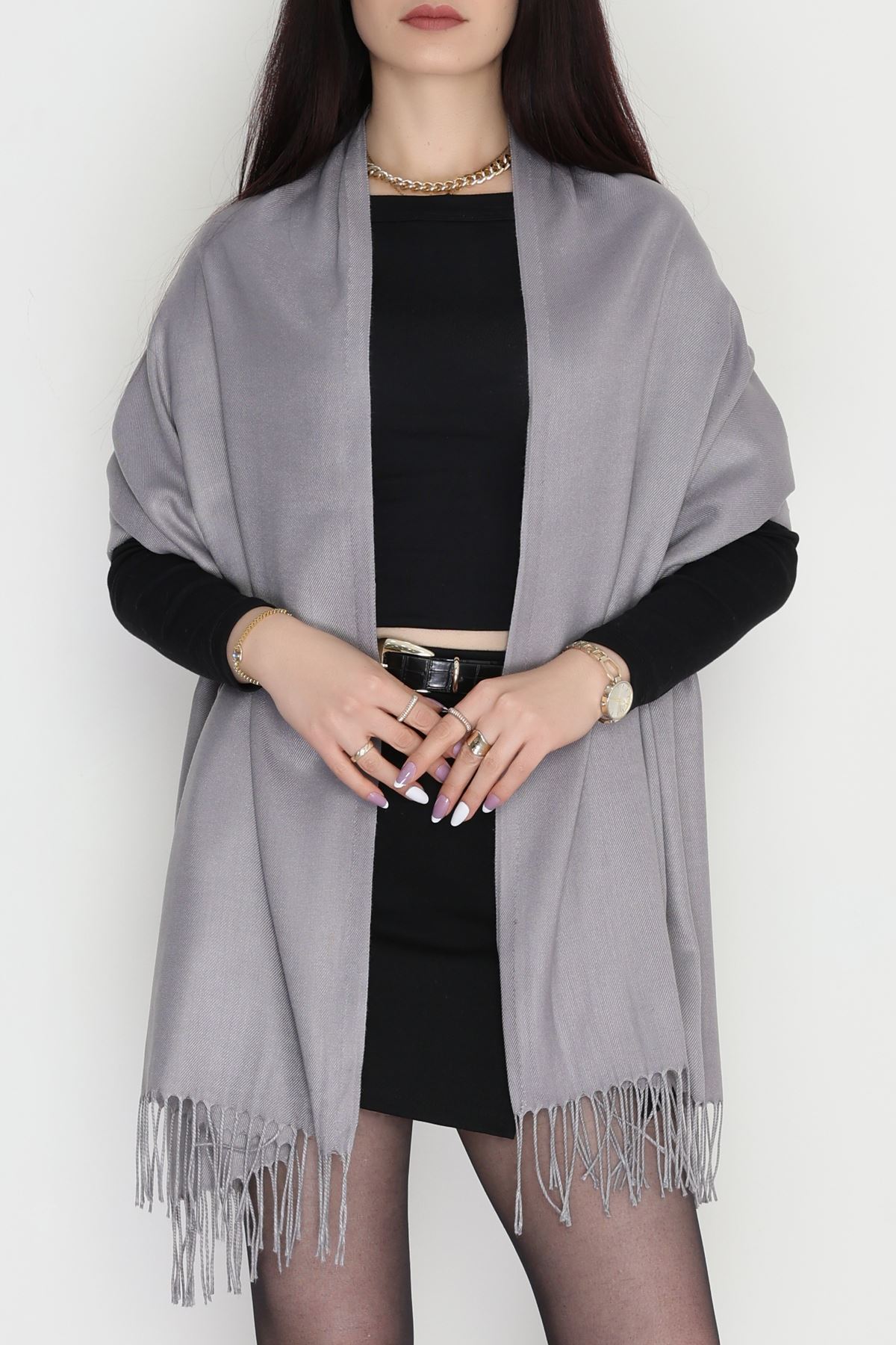 Paşmina Şal Gri - 70866.1736.