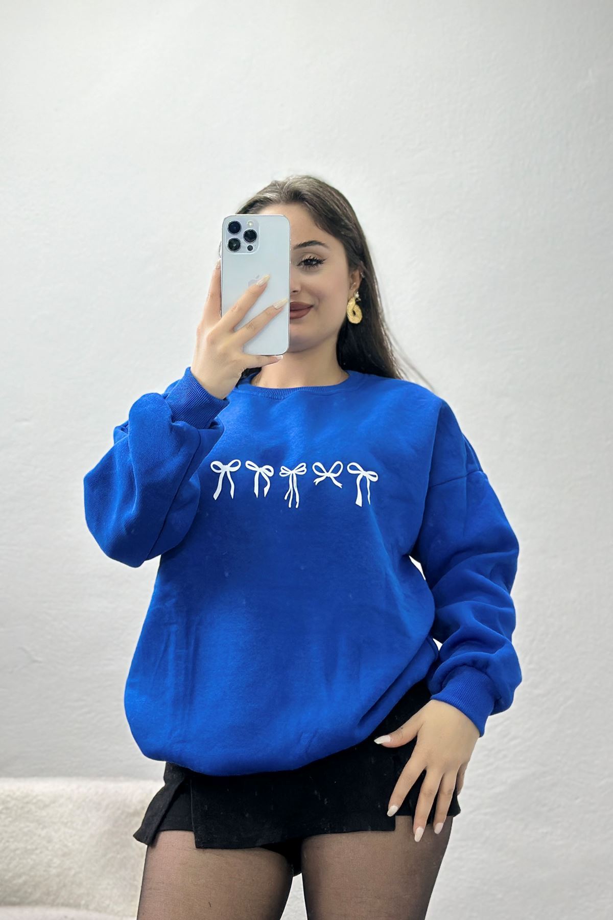 3 İplik Baskılı Sweat Saksekru - 42243.1878.