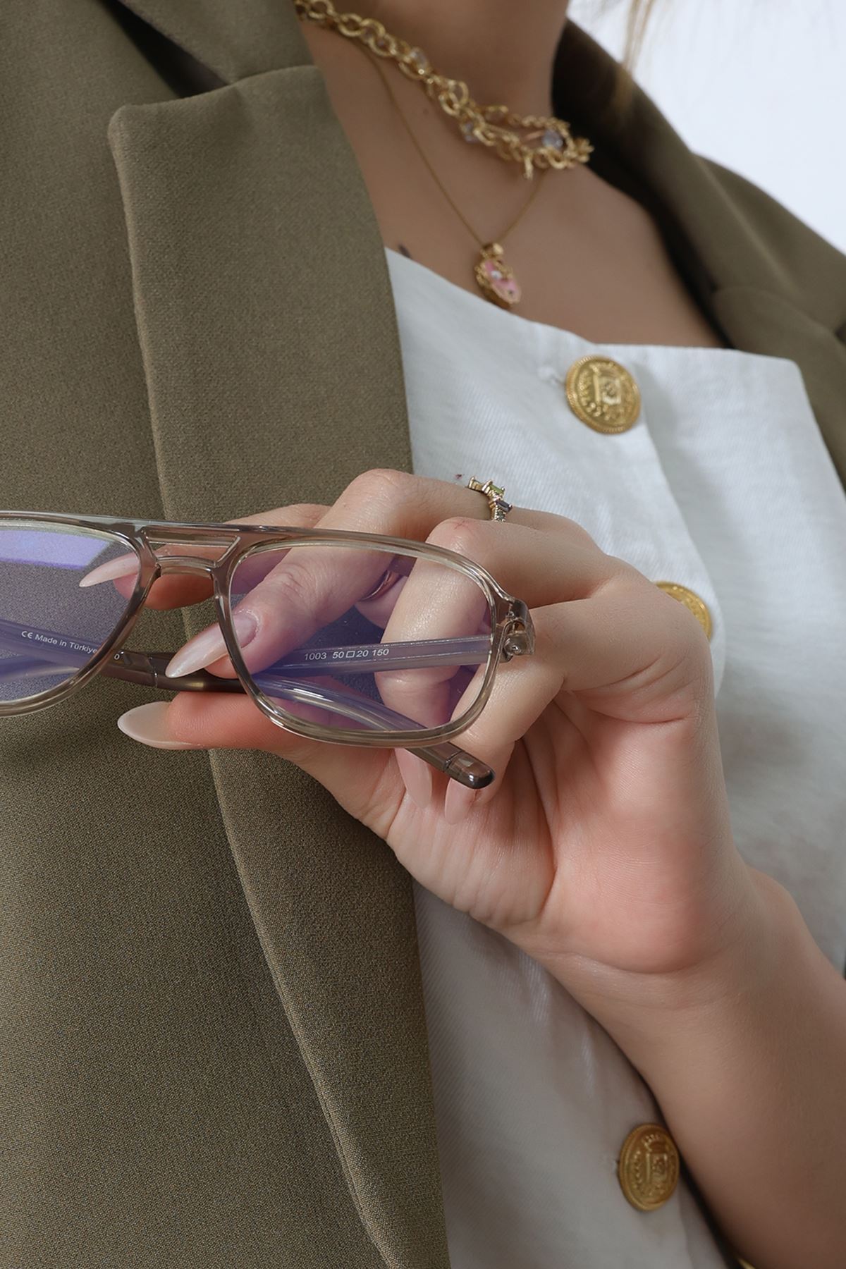 Mavi Işık Korumalı Ekran Gözlüğü Grişeffaf - 21111.1724.