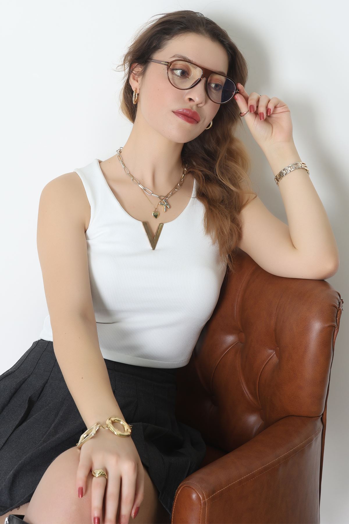 Mavi Işık Korumalı Ekran Gözlüğü Kahveşeffaf - 21111.1724.