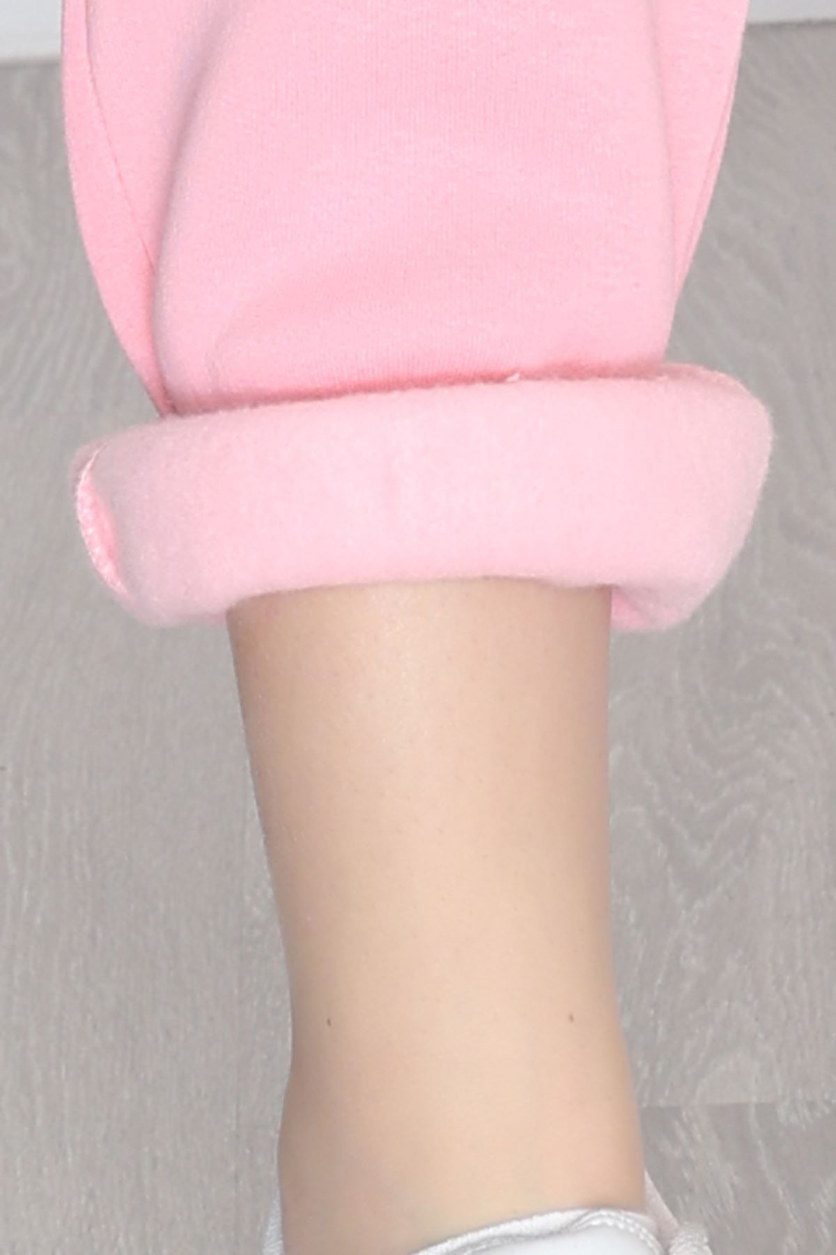 Lastikli 3 İplik Eşofman Altı Açıkpembe - 20956.1878.