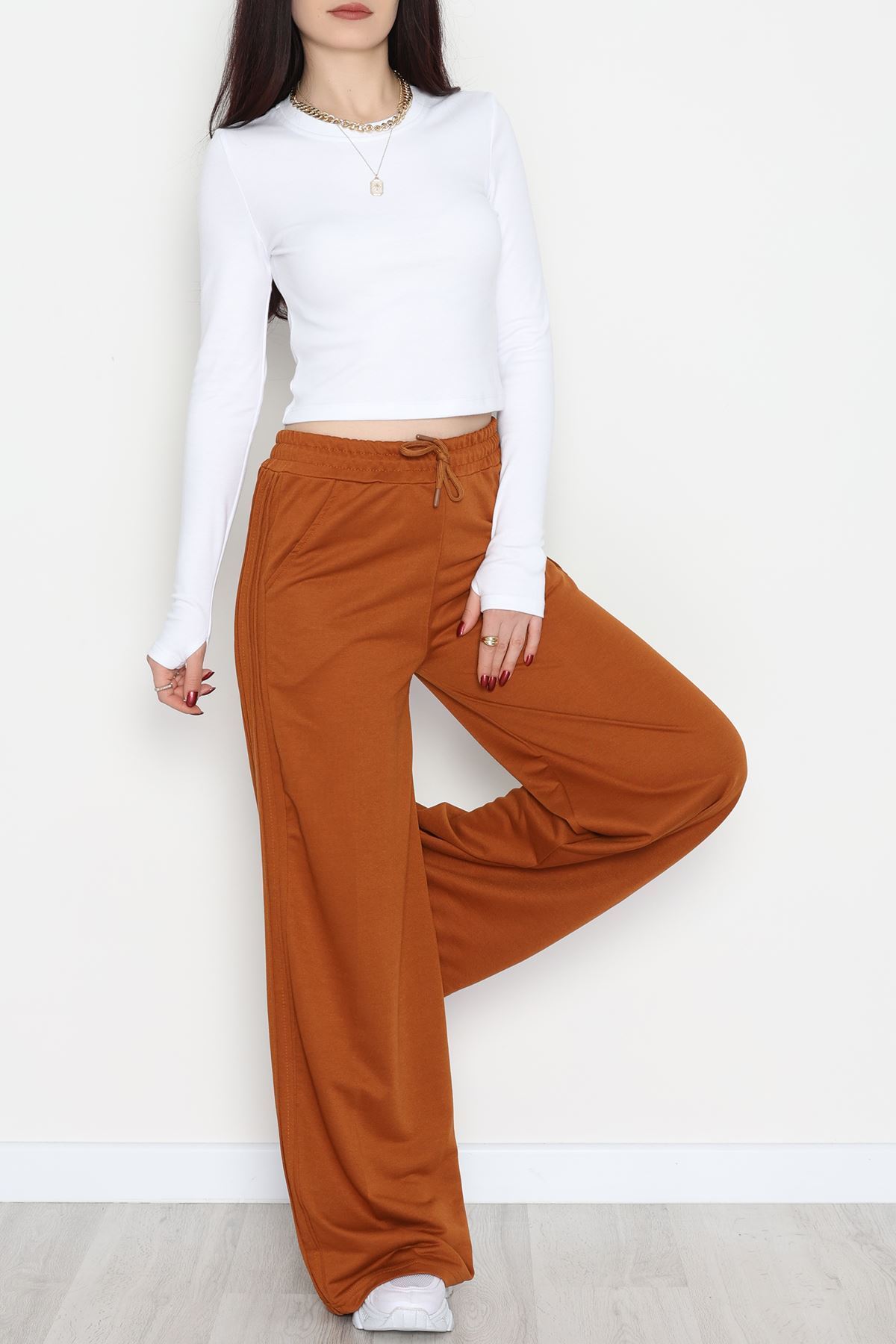 2 İplik Eşofman Altı Kahve - 52048.1857.