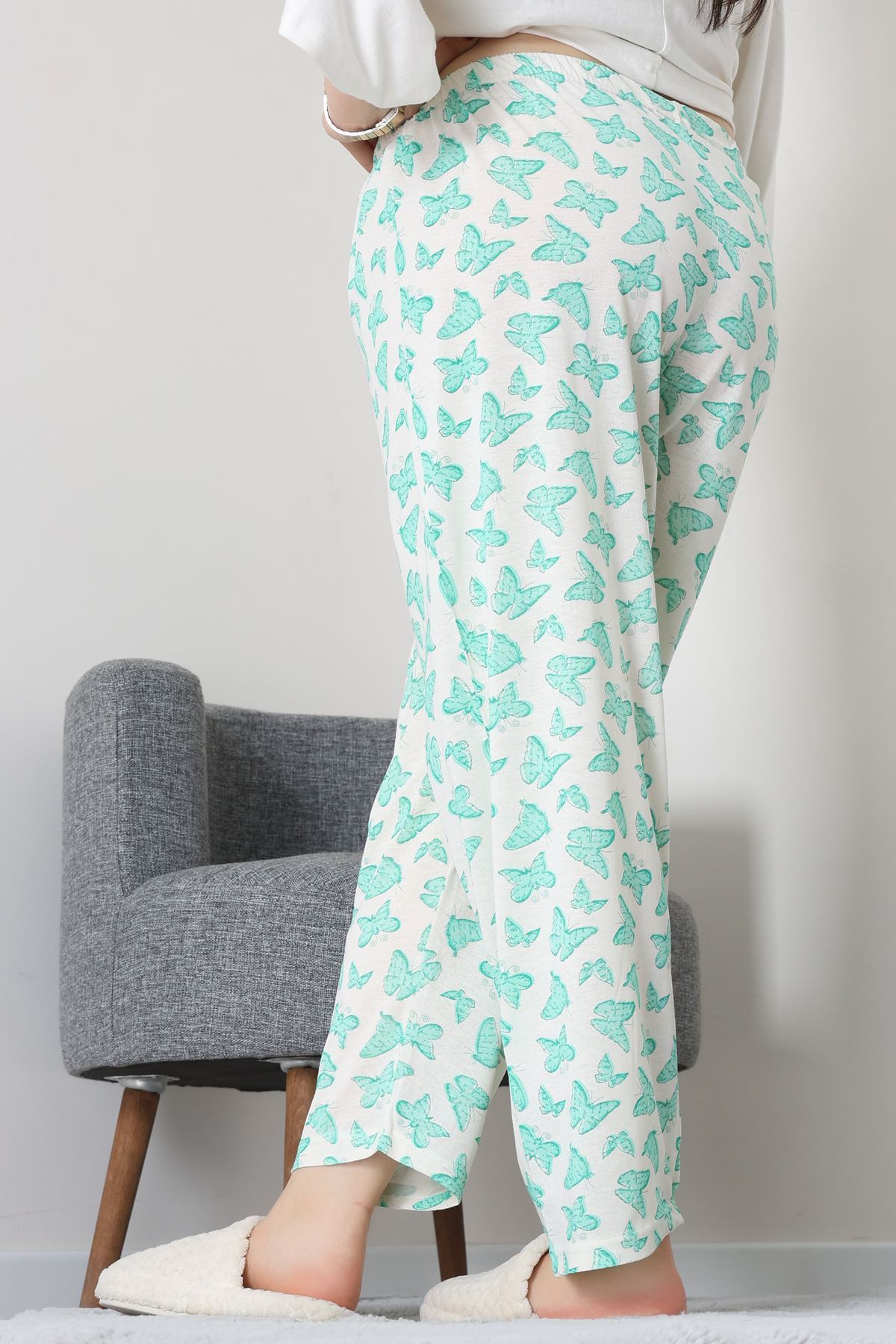 Büyük Beden Süprem Pijama Altı Yeşil - 55011.1567.