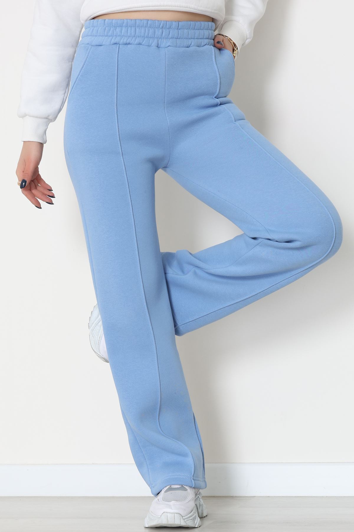 3 İplik Önü Çımalı Eşofman Altı Bebemavi - 42520.1878.