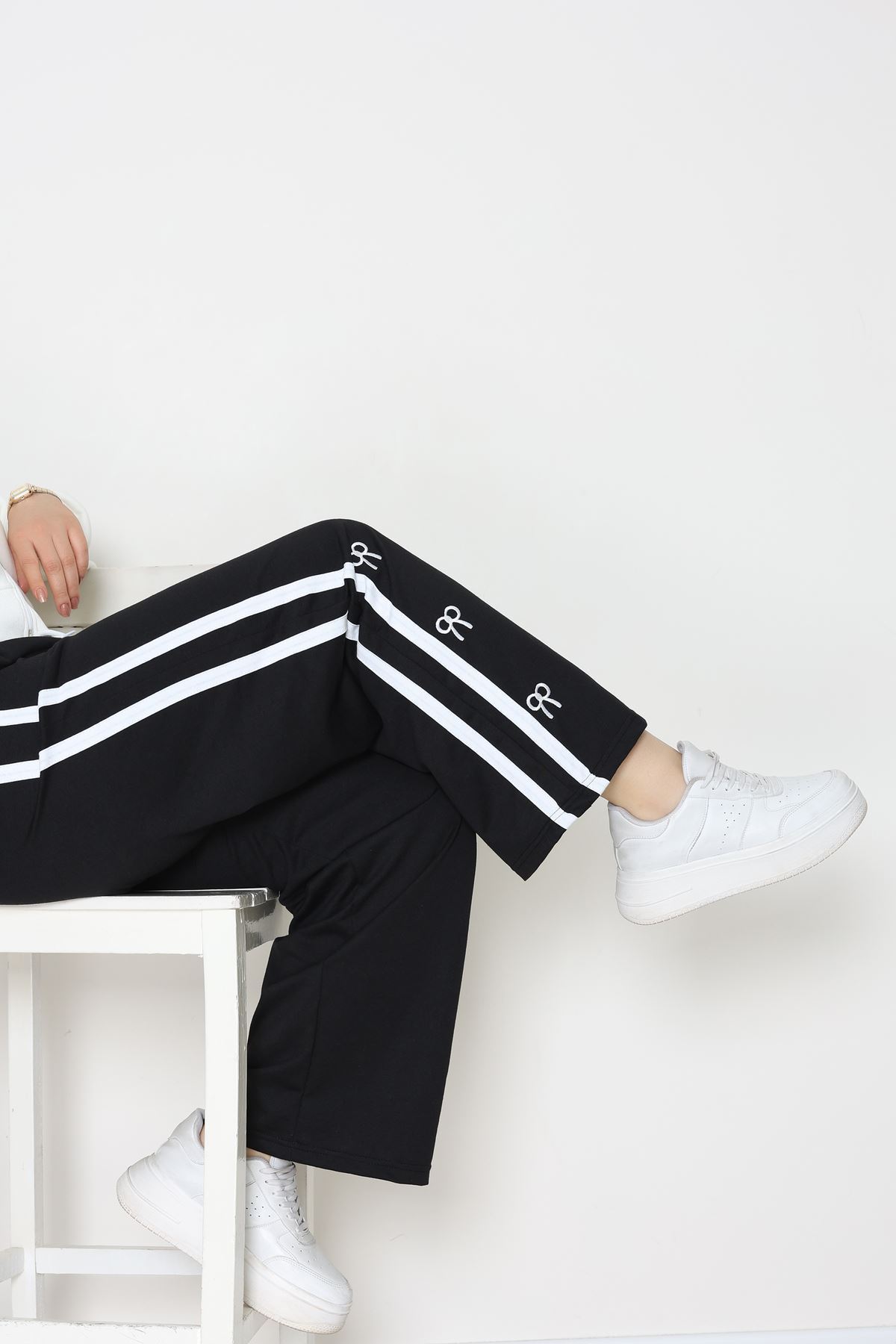 2 İplik Büyük Beden Eşofman Altı Siyah - 52178.1005.