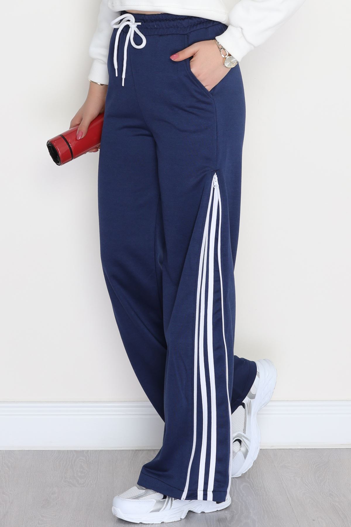 Fermuarlı 2 İplik Eşofman Altı Lacivert - 50741.1005.