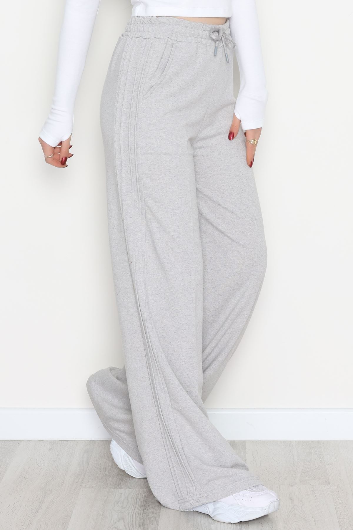 2 İplik Eşofman Altı Gri - 52048.1857.