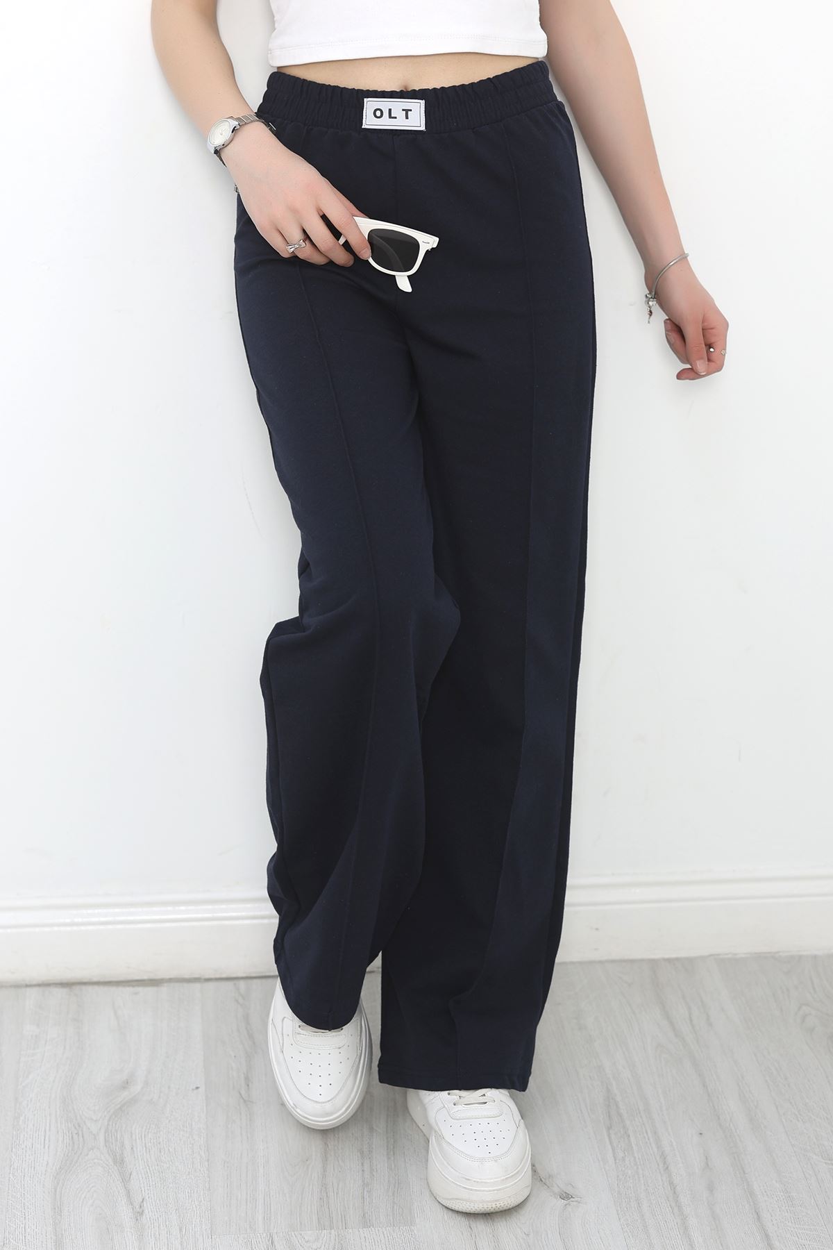 Çımalı Armalı Eşofman Altı Lacivert - 20230.1005.