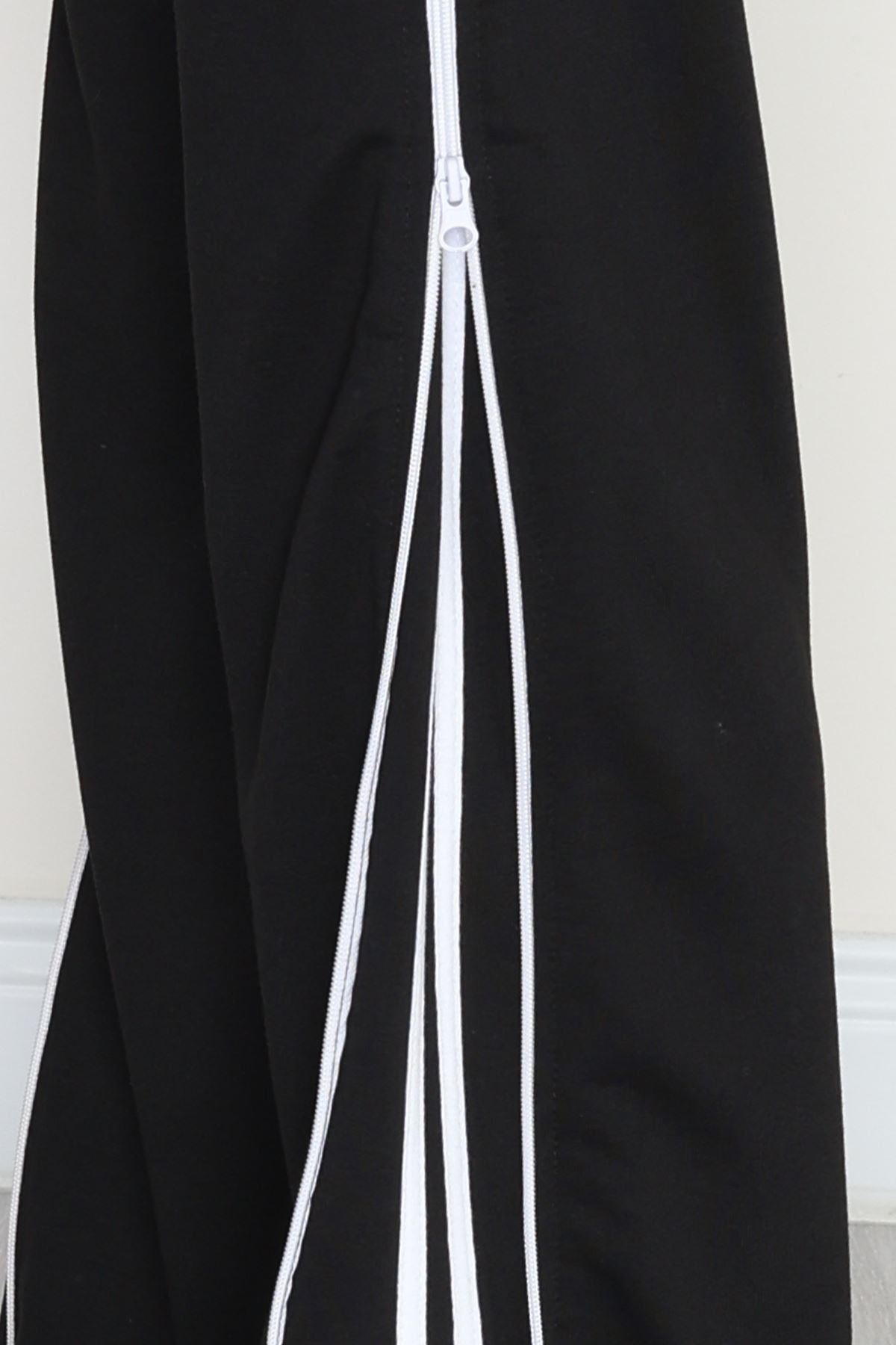 Fermuarlı 2 İplik Eşofman Altı Siyah - 50741.1005.