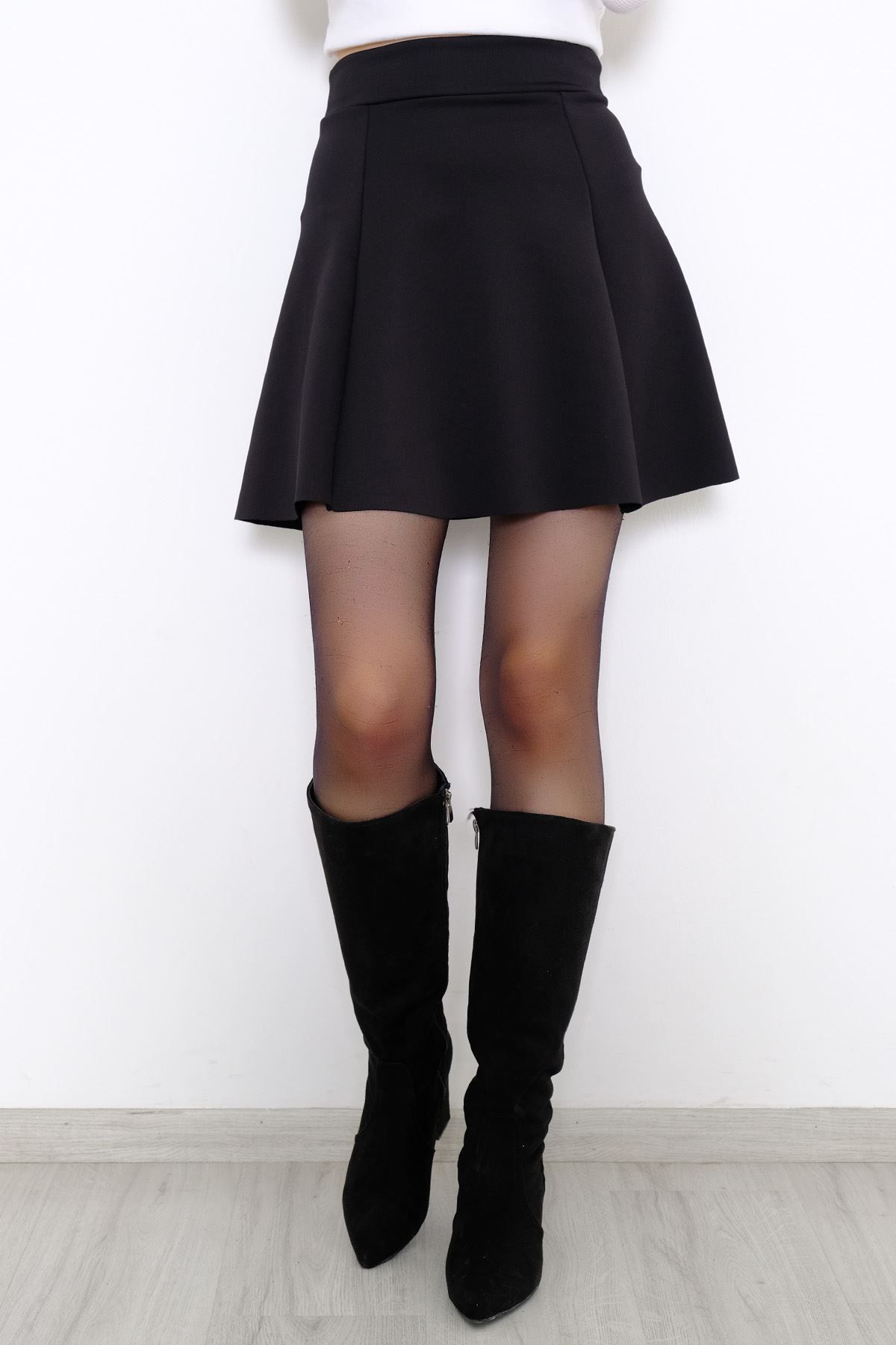 Dalgıç Kumaş Kloş Etek Siyah - 9497.316.