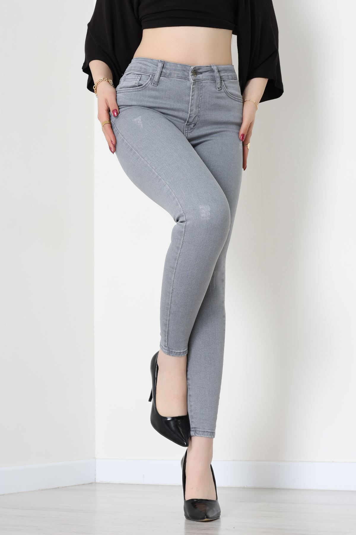 Dar Paça Kot Pantolon Gray2 - 42902.2128.
