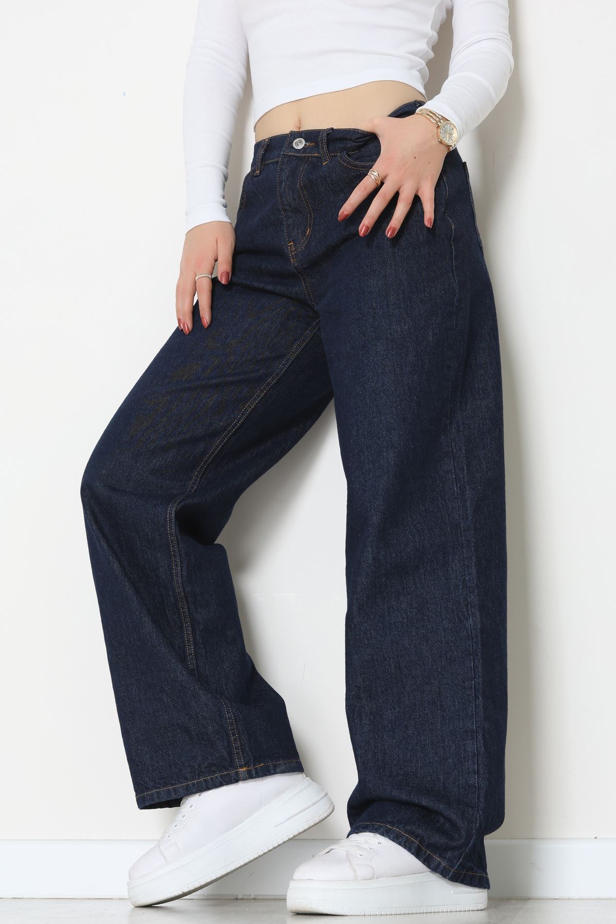 Palazzo Kot Pantolon Koyulacivert - 31554.2088.