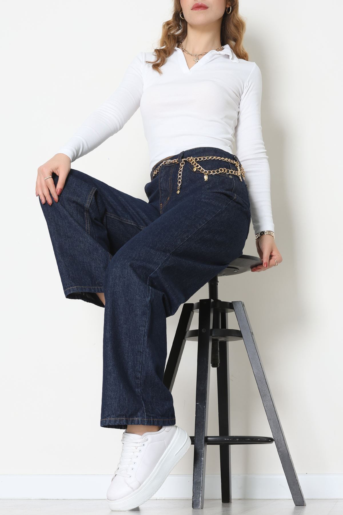 Palazzo Kot Pantolon Koyulacivert - 31554.2088.