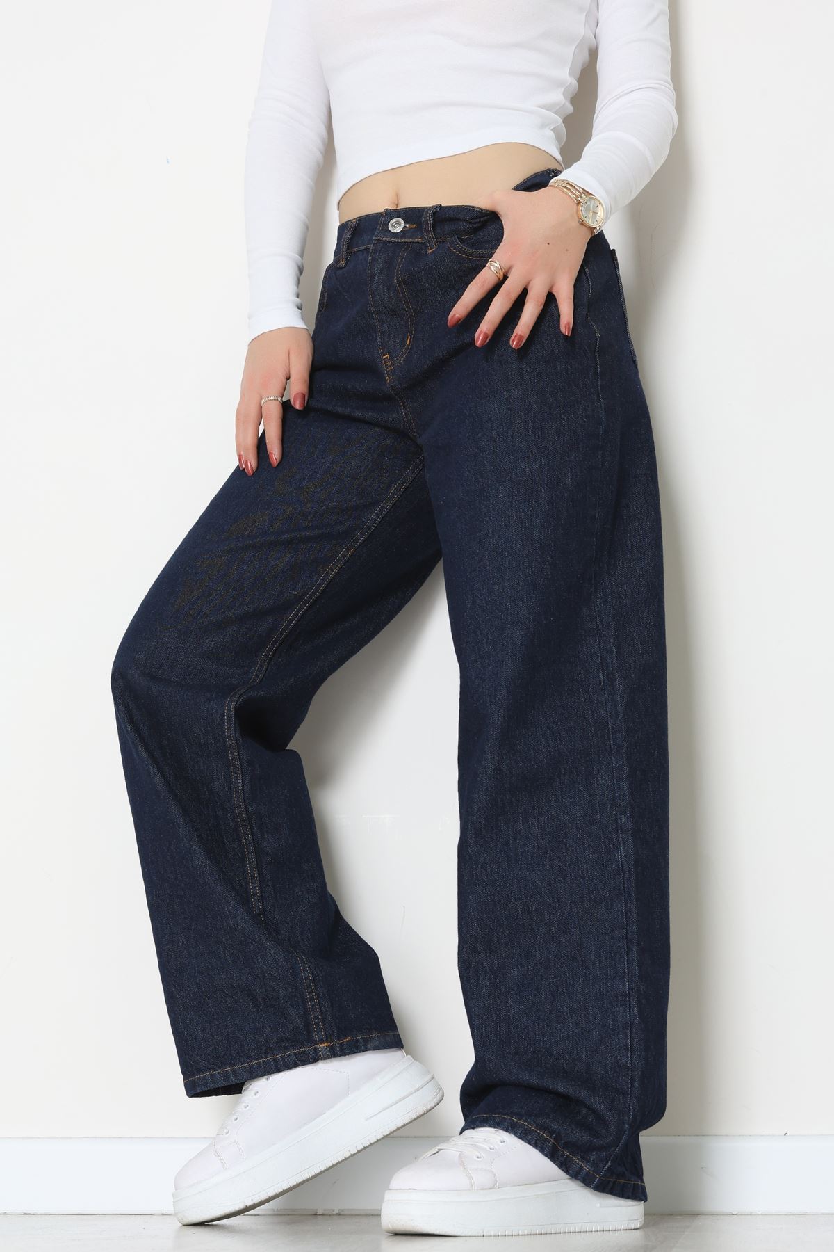 Palazzo Kot Pantolon Koyulacivert - 31554.2088.