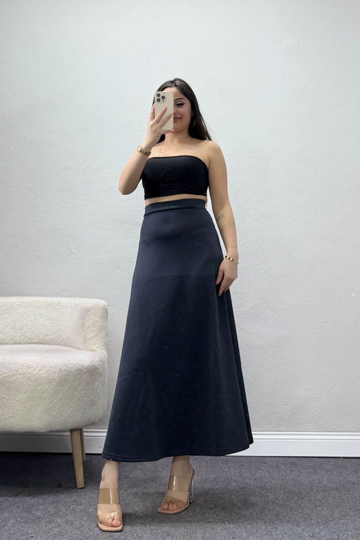 Scuba Kumaş Çan Etek Antrasit - 51231.1567.