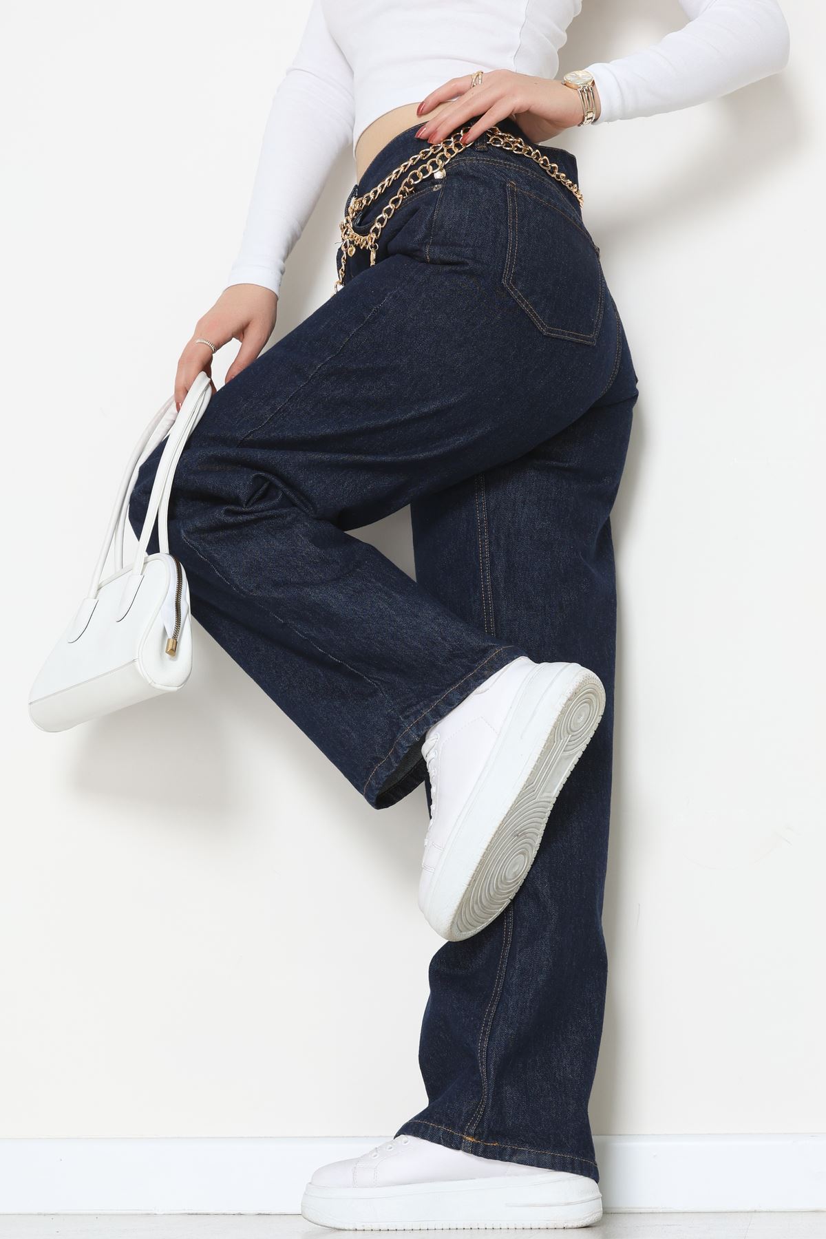 Palazzo Kot Pantolon Koyulacivert - 31554.2088.