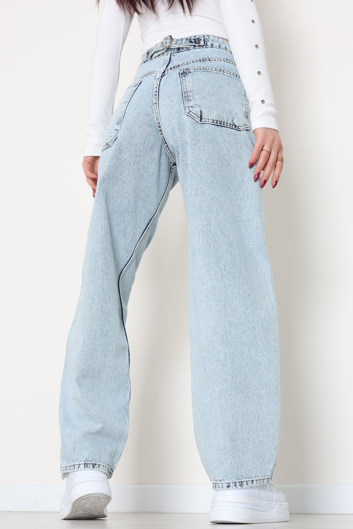 Tokalı Baggy Kot Pantolon Karyıkama - 31581.1184.