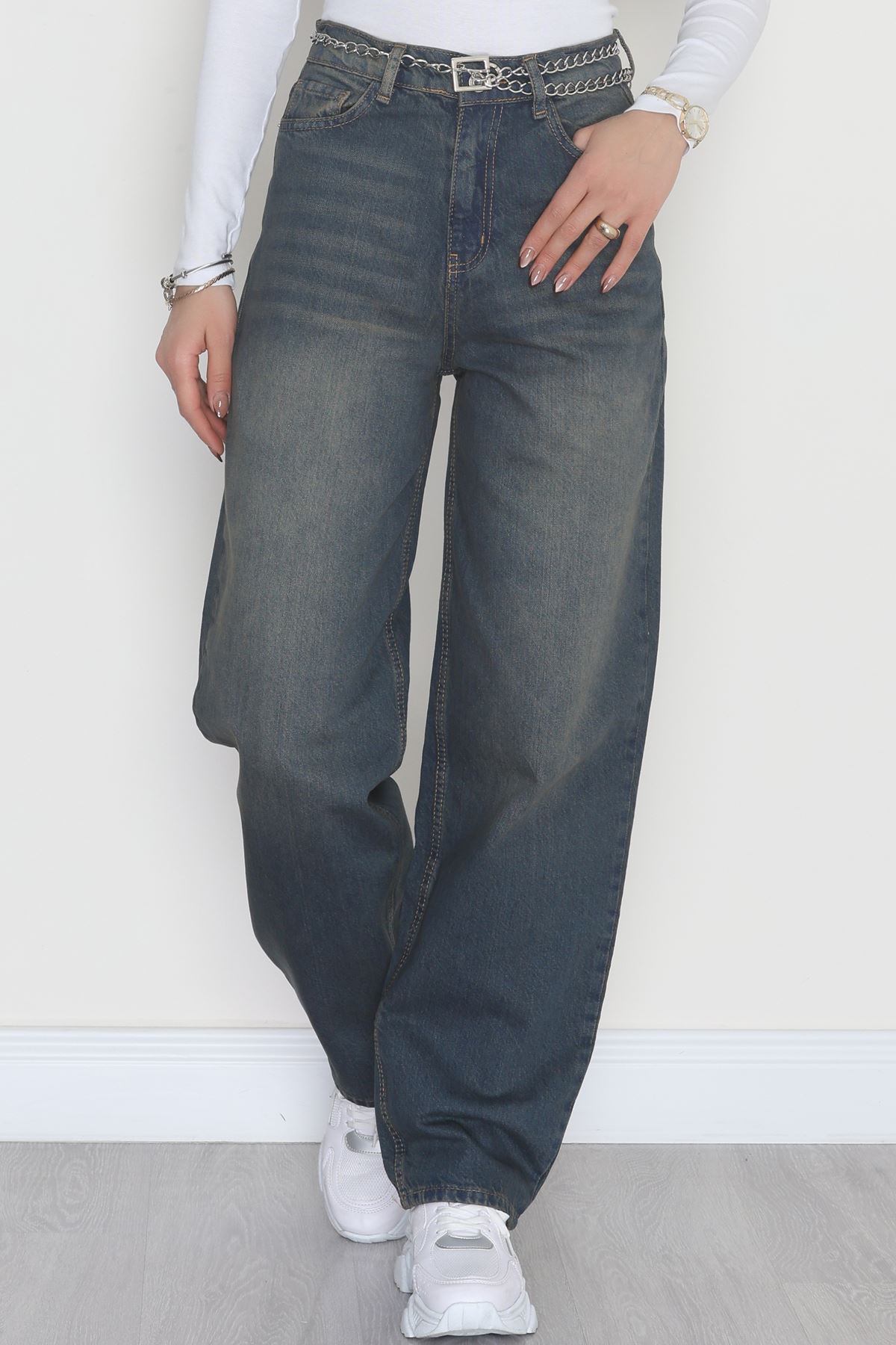 Baggy Kot Pantolon Yeşiltint - 31536.2088.